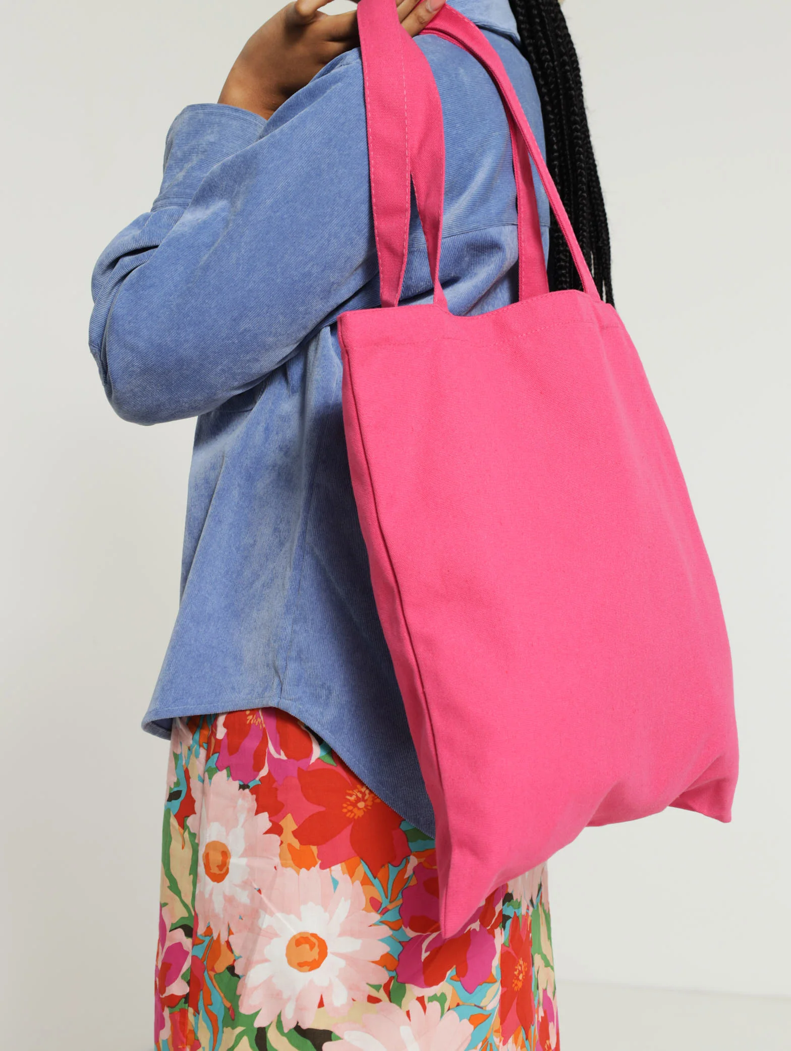 Slogan Printed Canvas Shopper - Image 3