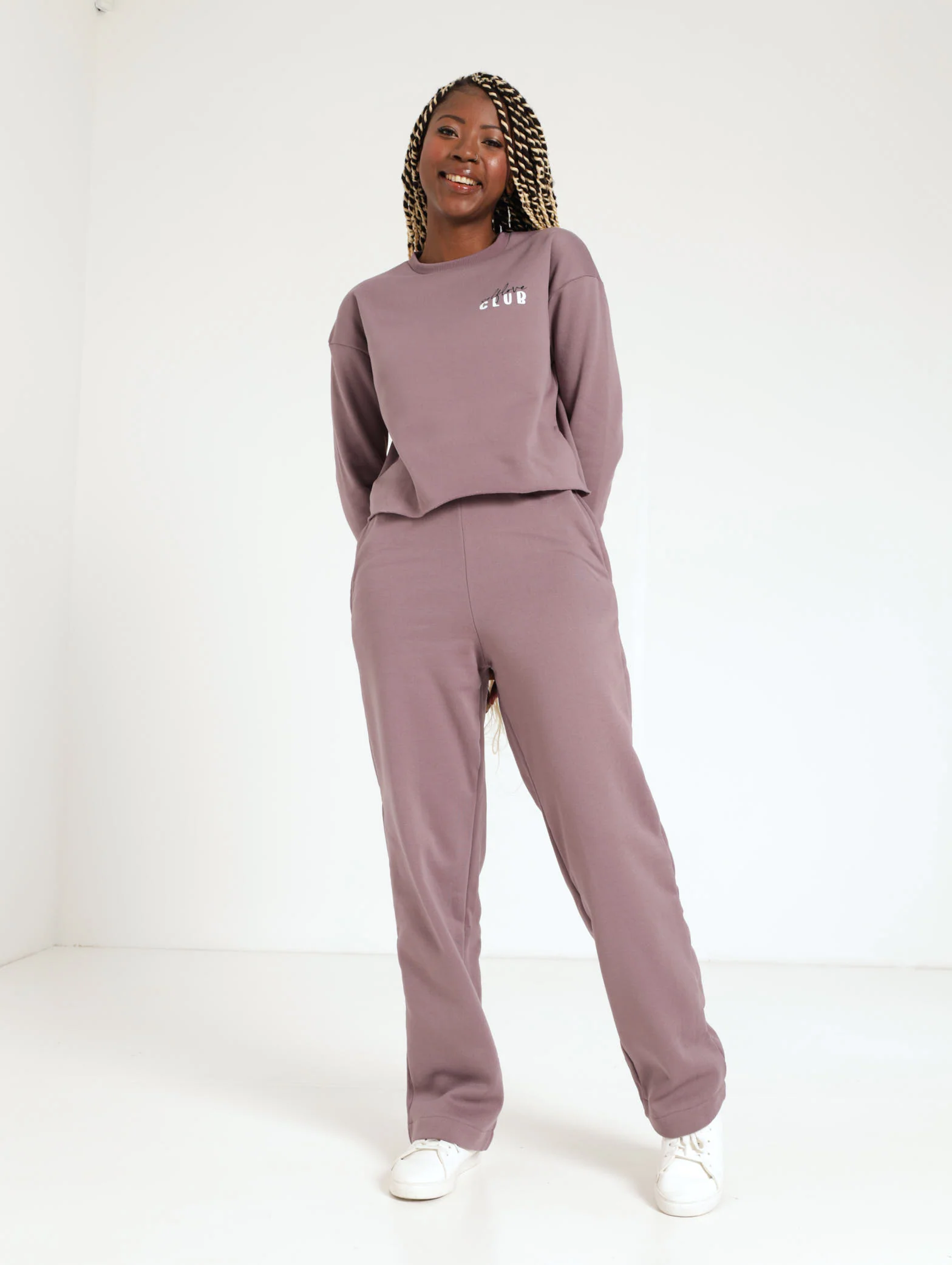 Slogan Pullover - Grape - Image 2