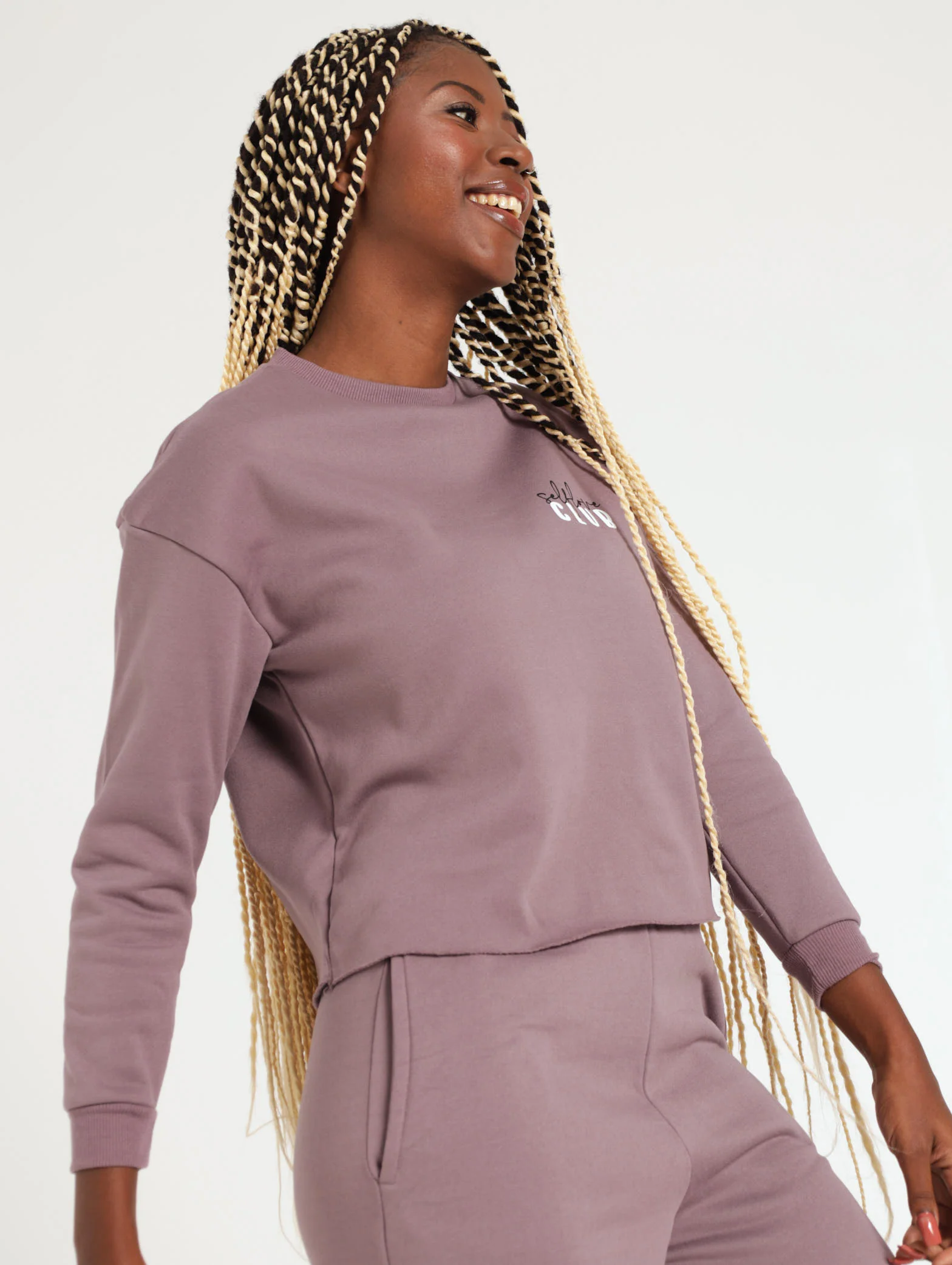 Slogan Pullover - Grape - Image 4