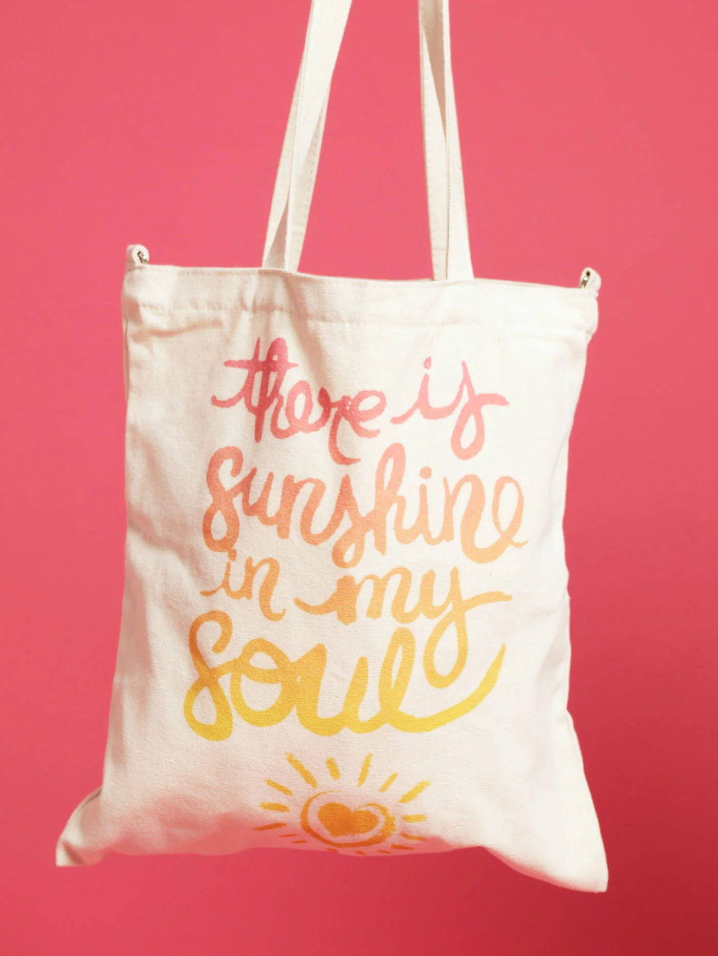 Slogan Summer Canvas Shopper Bag - Natural - Image 2