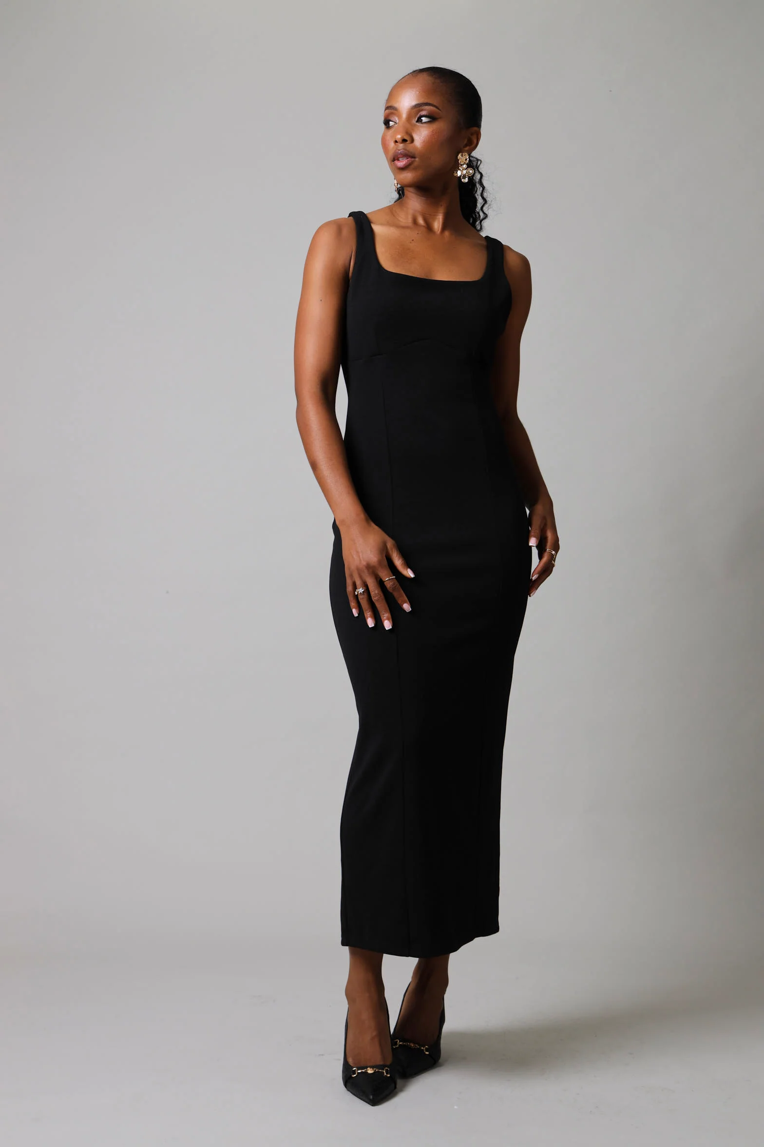 Slvls Bodycon Dress - Black - Image 2