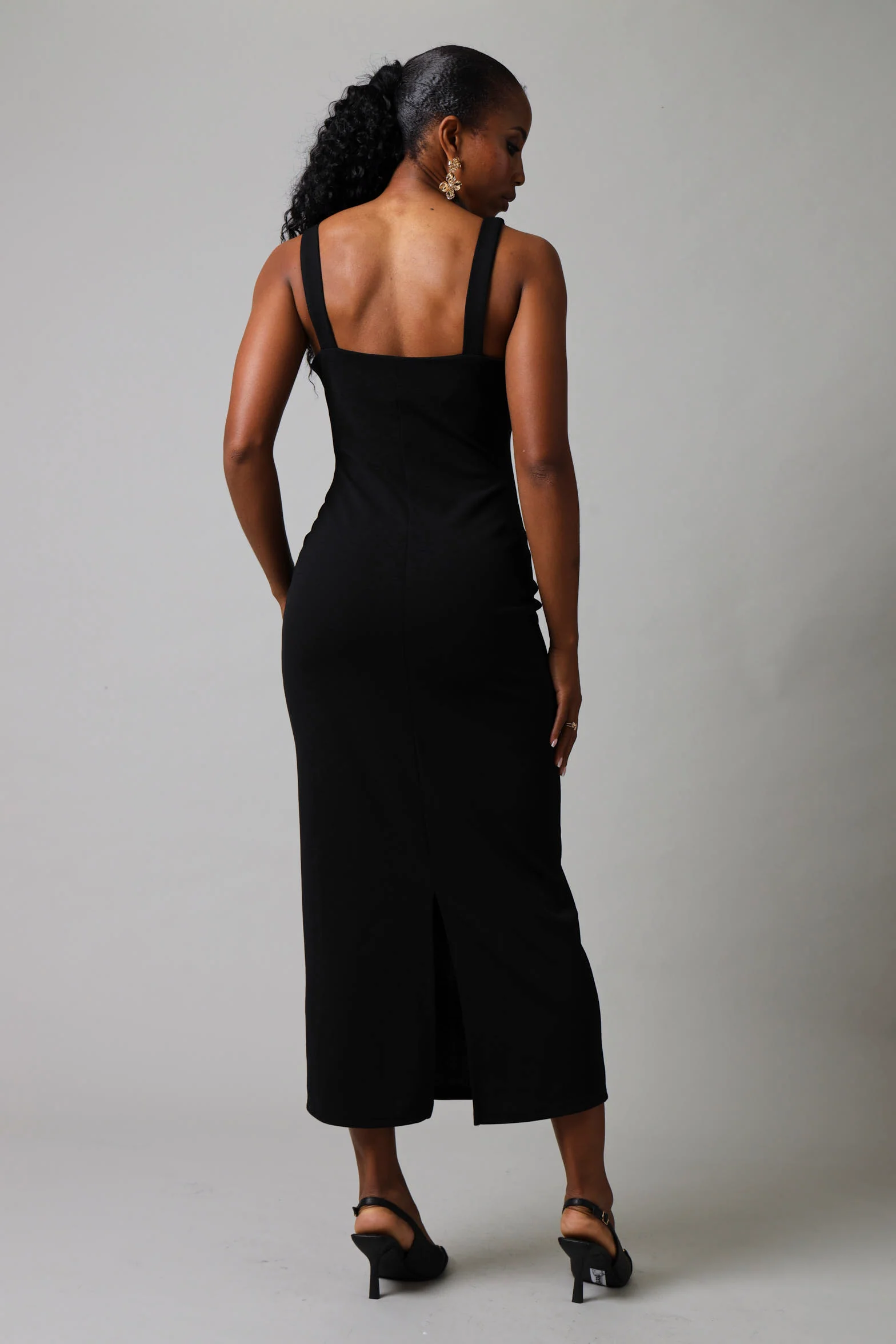 Slvls Bodycon Dress - Black - Image 3