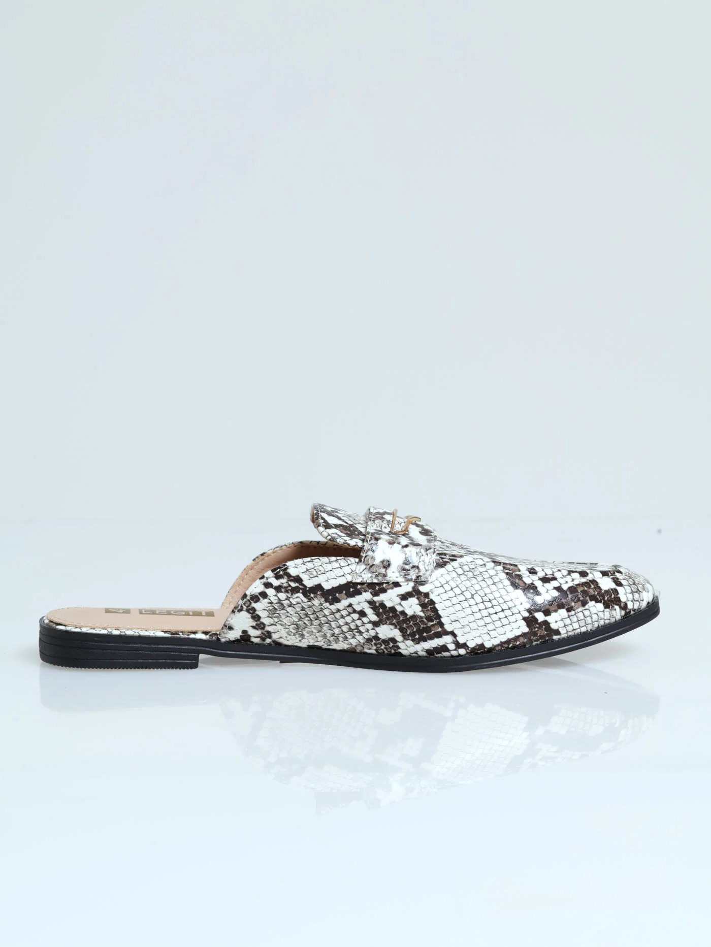 Snake Skin Penny Mock Push In Loafer - Multi - Image 2