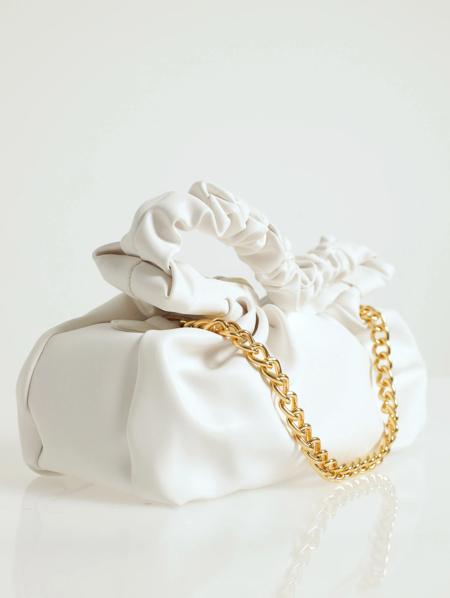 Soft Rouched Shoulder Bag - Image 2