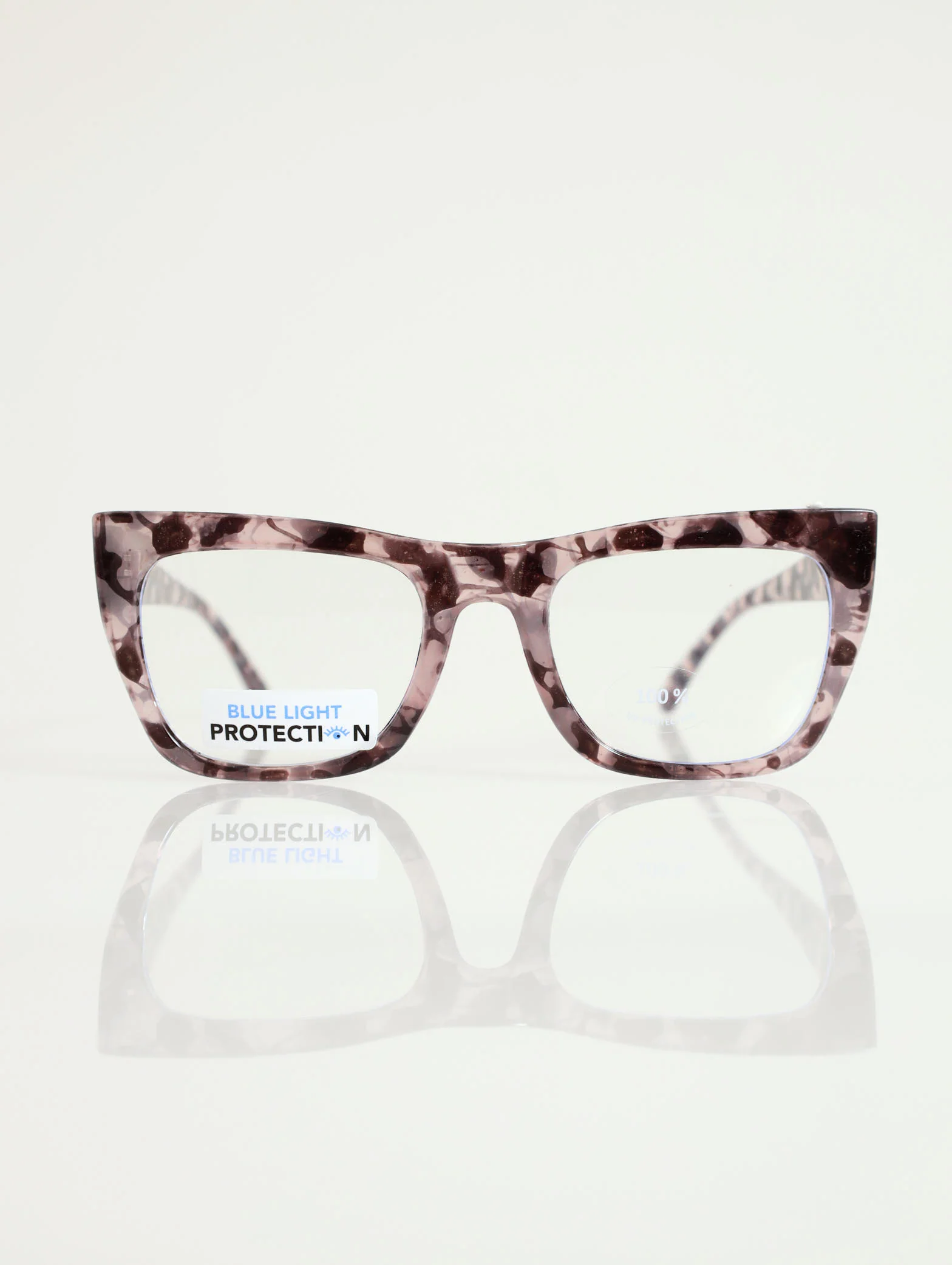 Speckled Blue Block Lenses