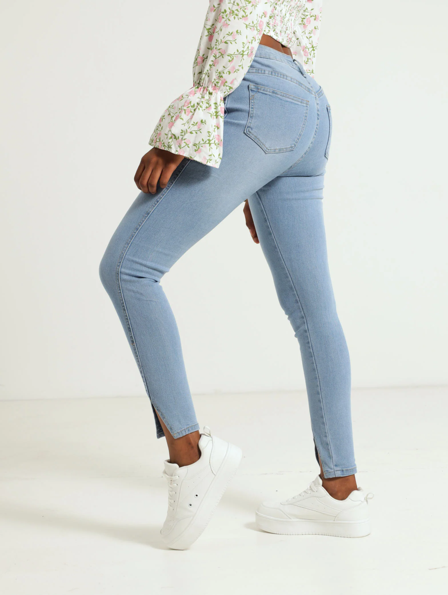 Split Front Hem Skinny Jean - Image 2