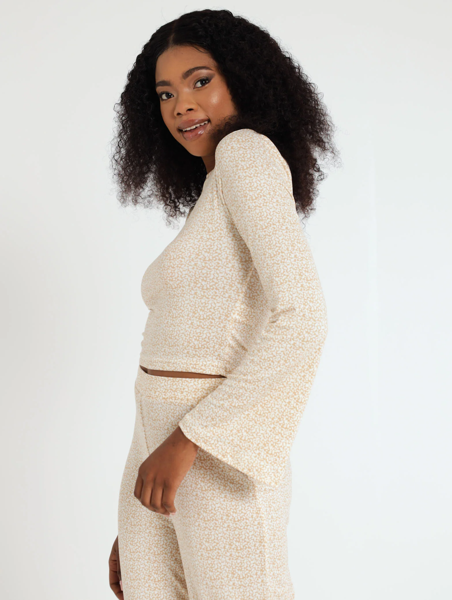 Spot Flare Sleeve Top - Image 2