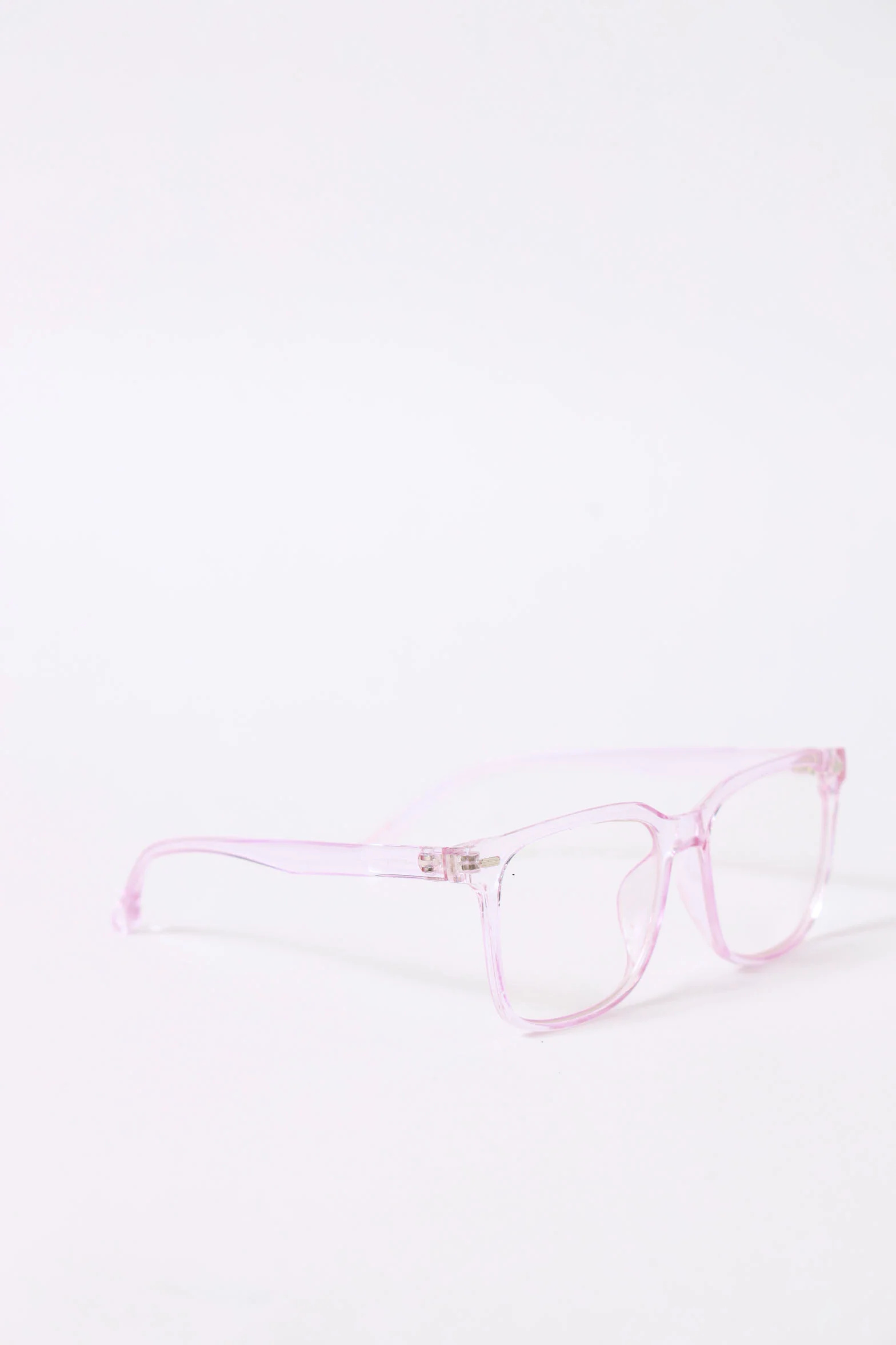 Square Blue Block Lens Sunglasses - Purple - Image 6