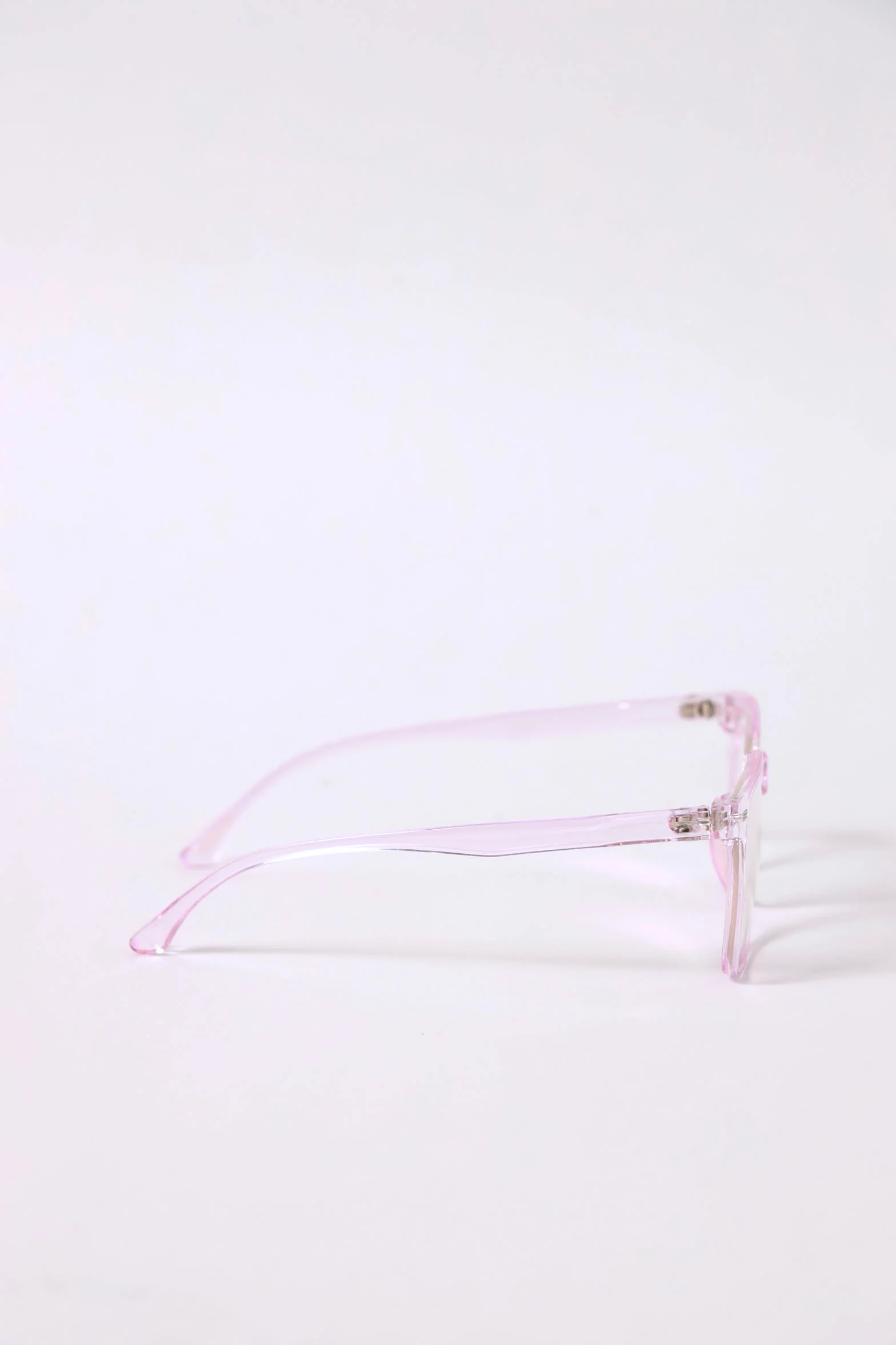 Square Blue Block Lens Sunglasses - Purple - Image 7