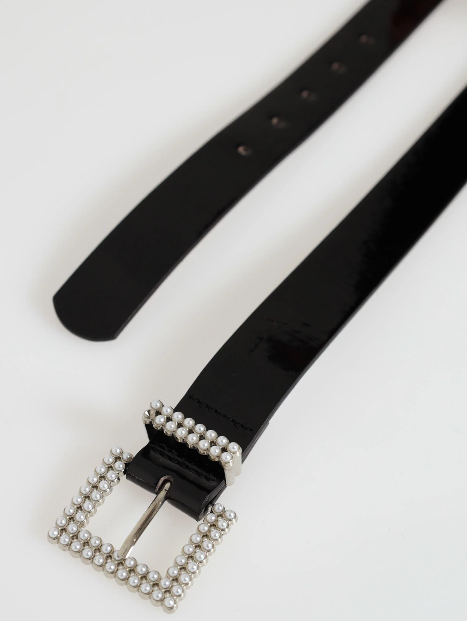Square Pearl Buckle Belt - Image 2
