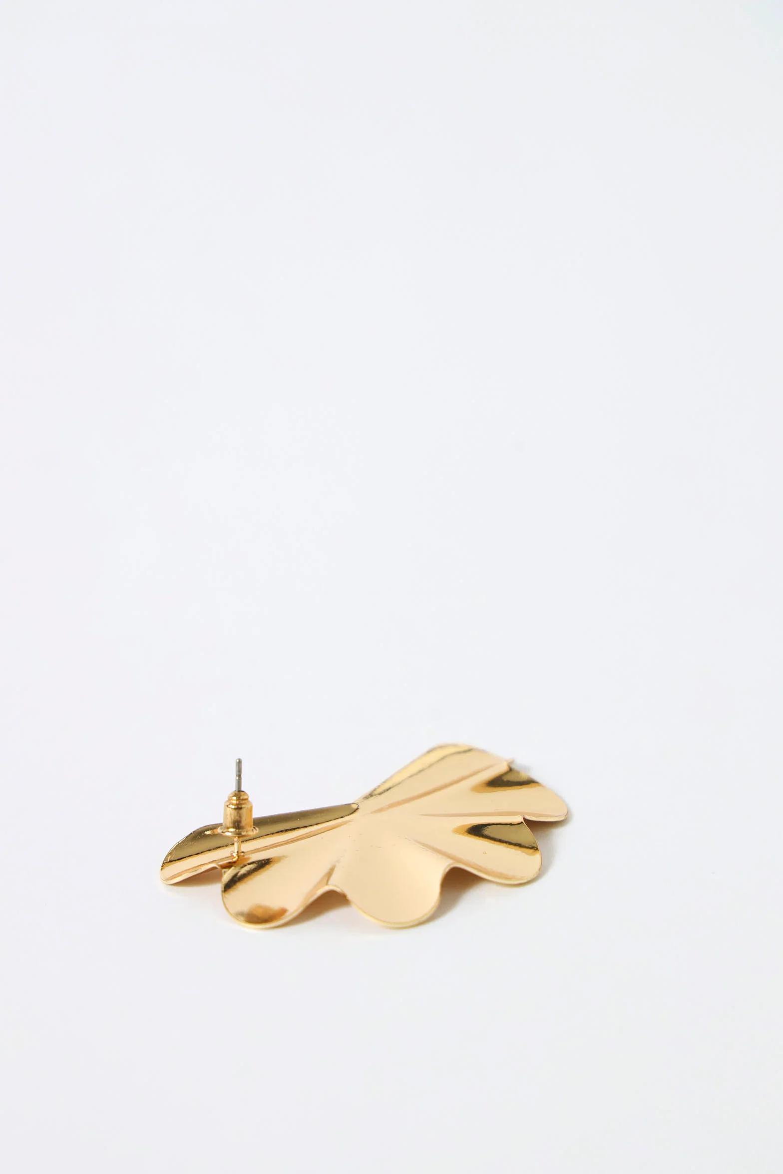 Statement Fan Earrings - Gold - Image 3