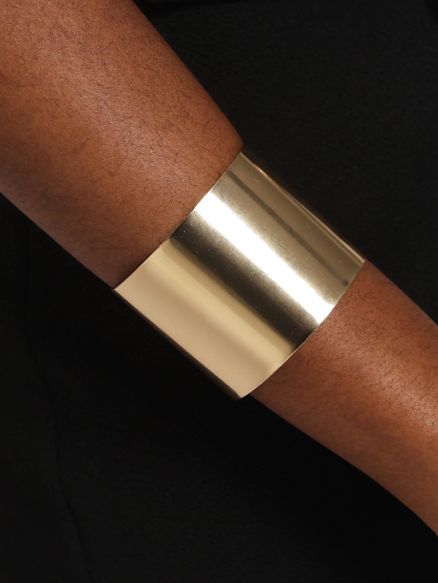 Statement Wrap Bangle - Gold - Image 3