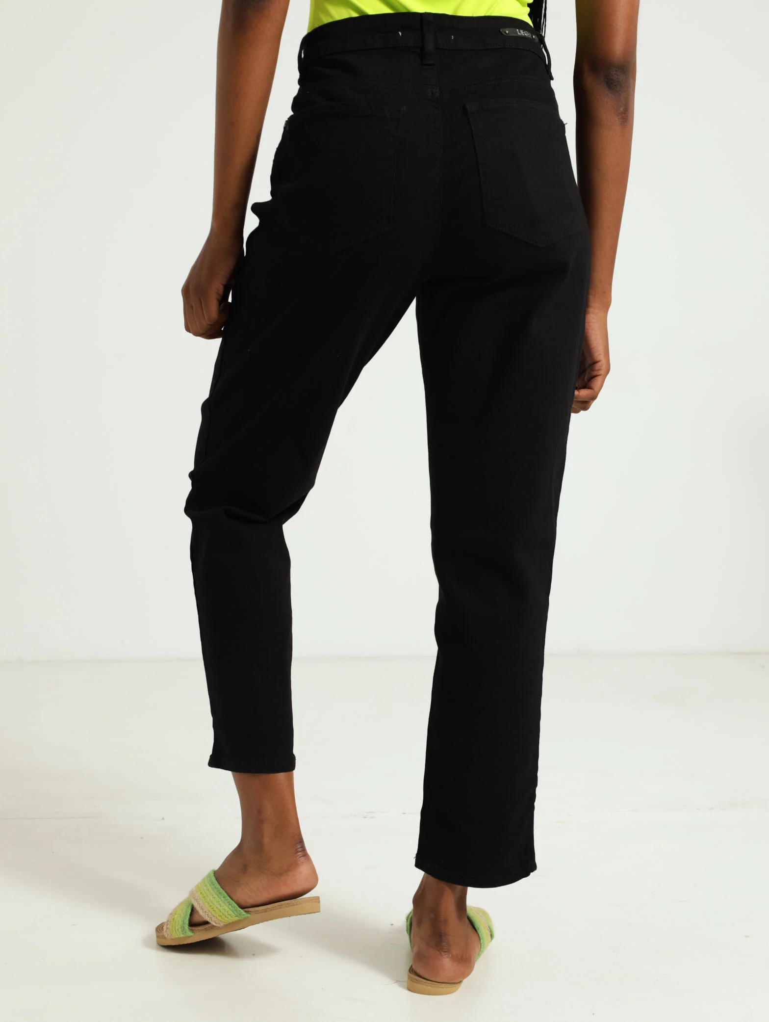 Straight Twill Mom Pants - Image 3