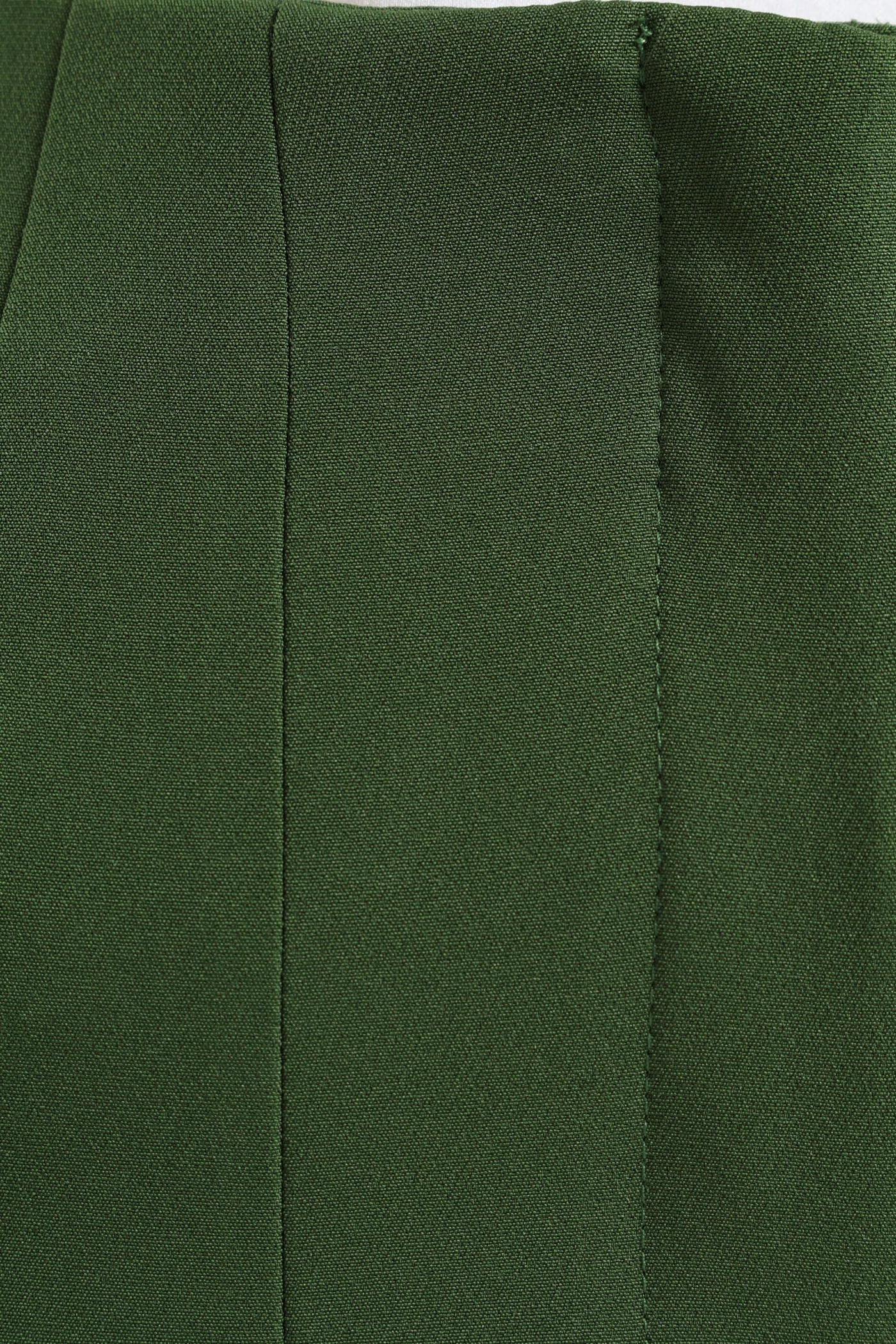 Straight Leg Pleated Detail Pants - Green - Image 5