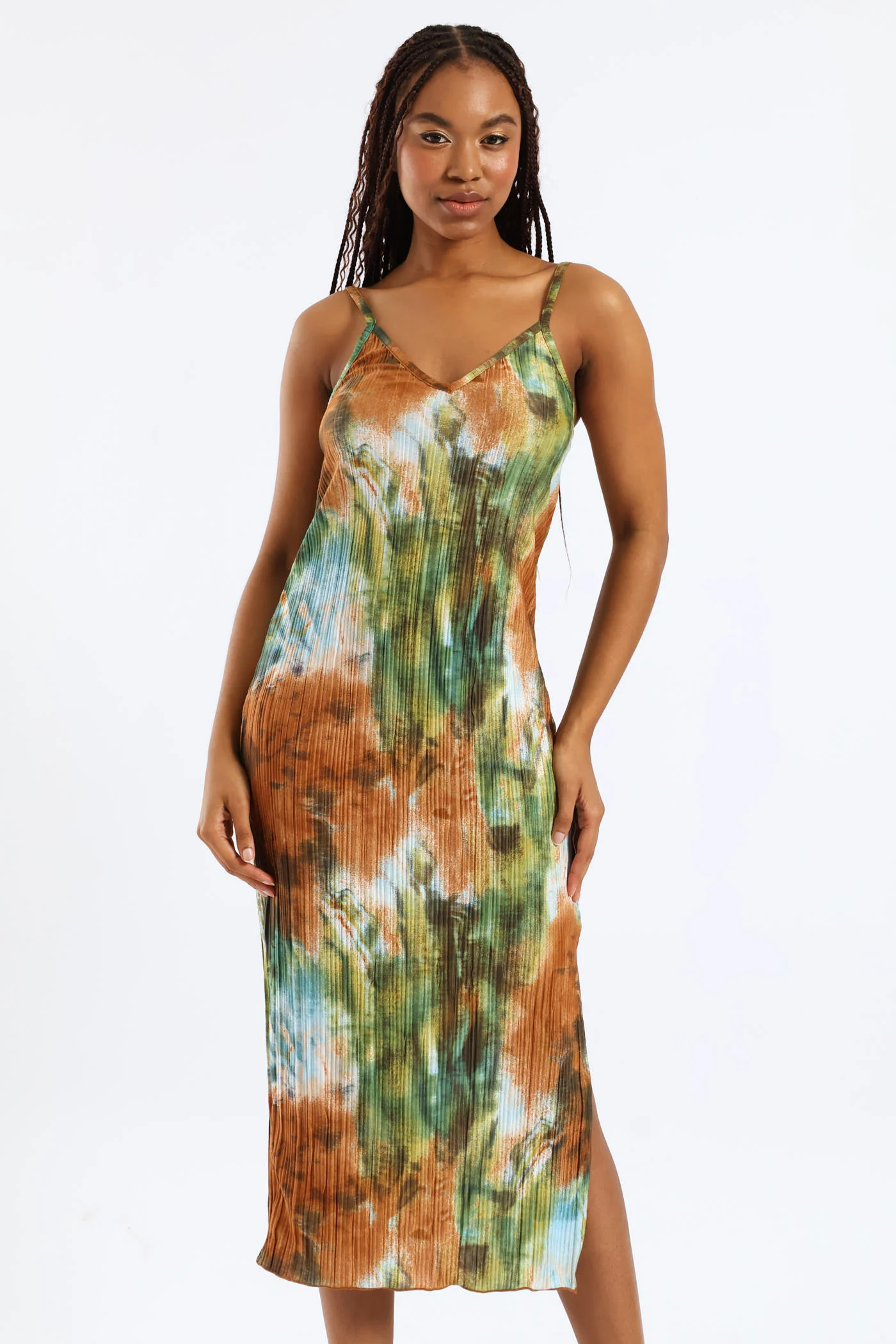 Strappy Bodre Maxi Dress - Multi - Image 4