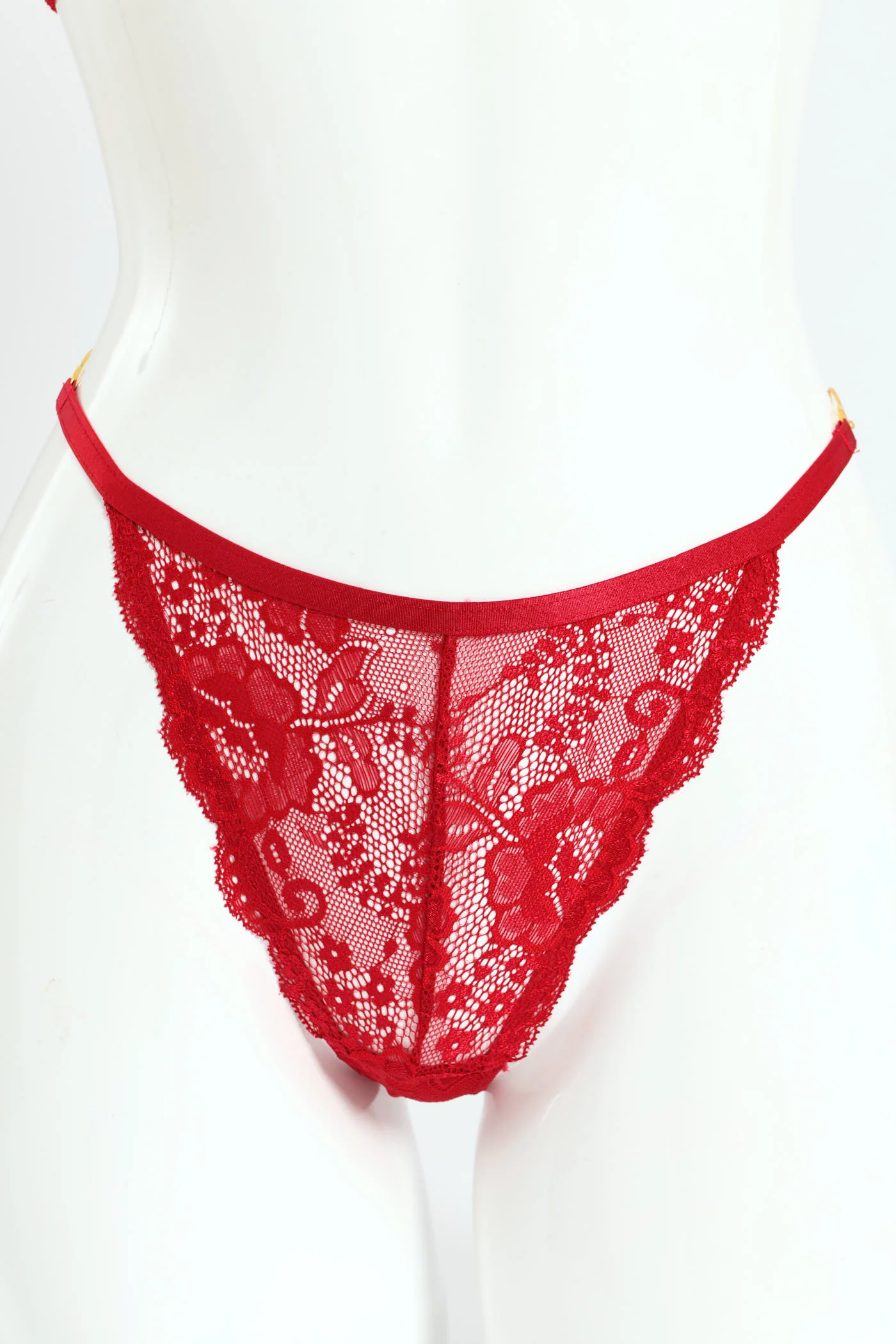 Strappy Brazilian Panty - Red