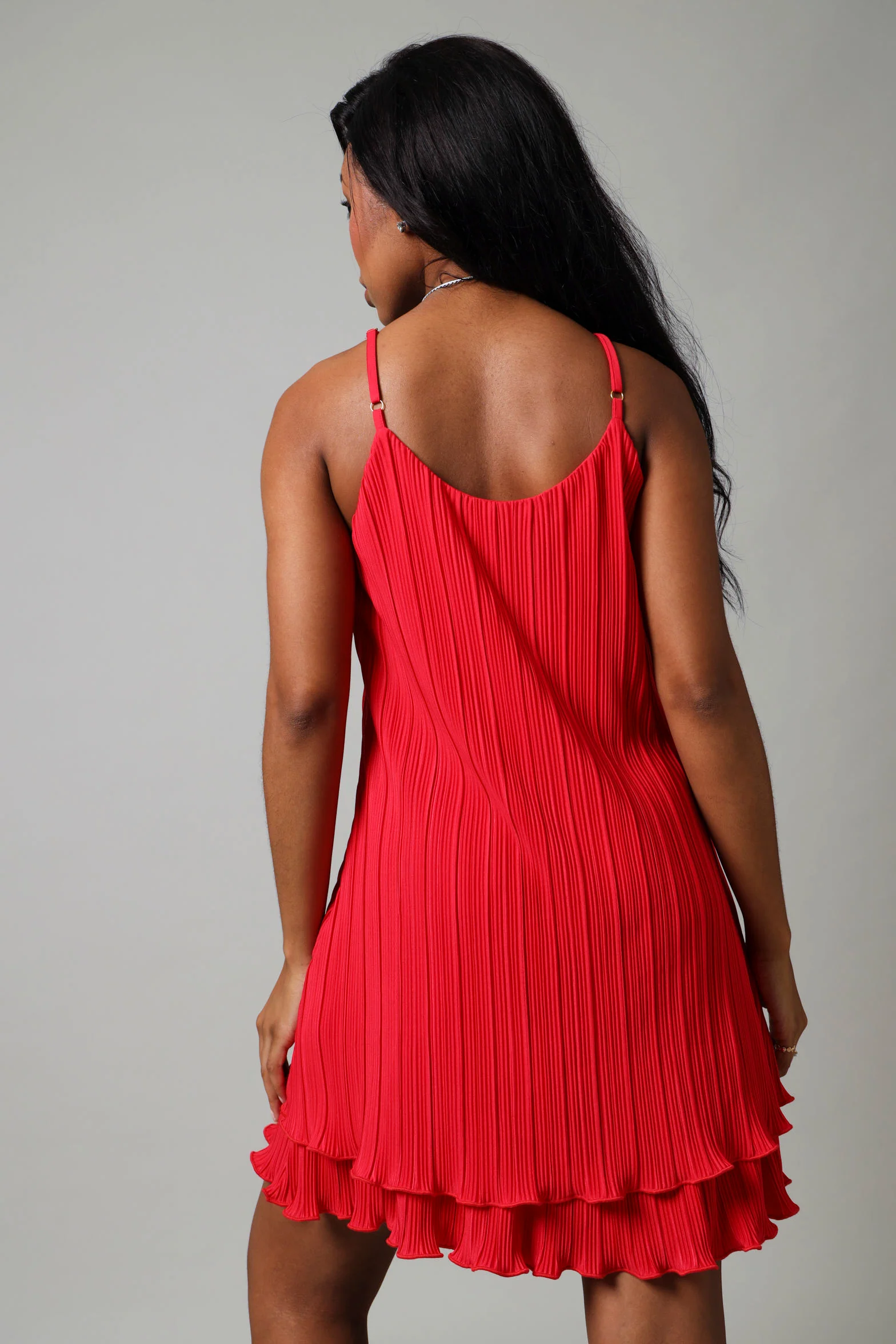 Strappy Double Layer Bodre Mini - Red - Image 3