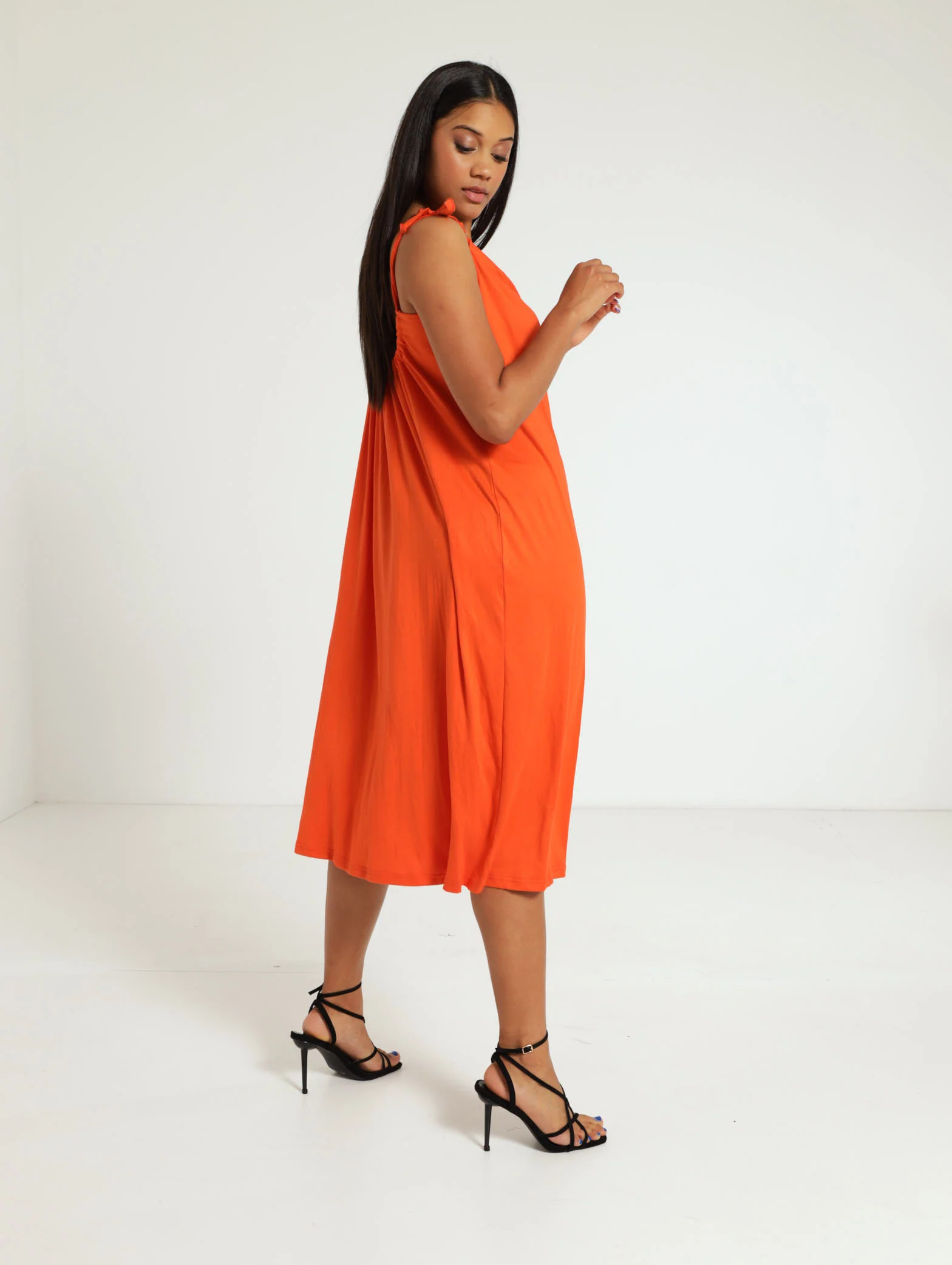 Strappy Knit Midi Dress - Image 2