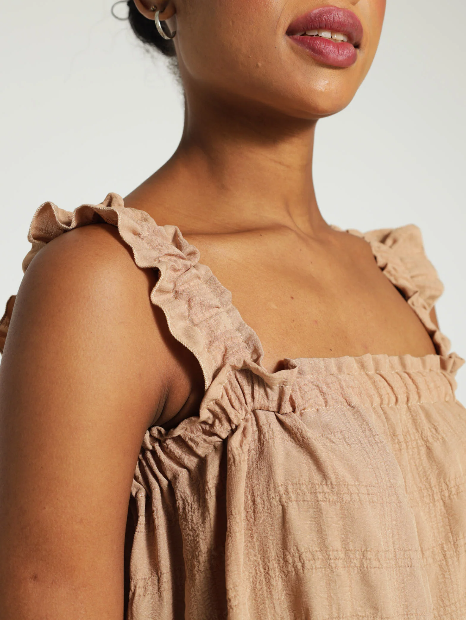 Strappy Tiered Mini Dress - Image 4