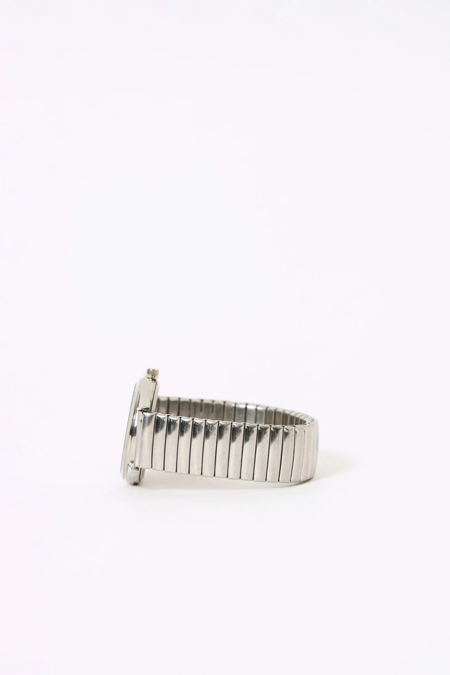 Stretchy Strap Watch - Silver - Image 3