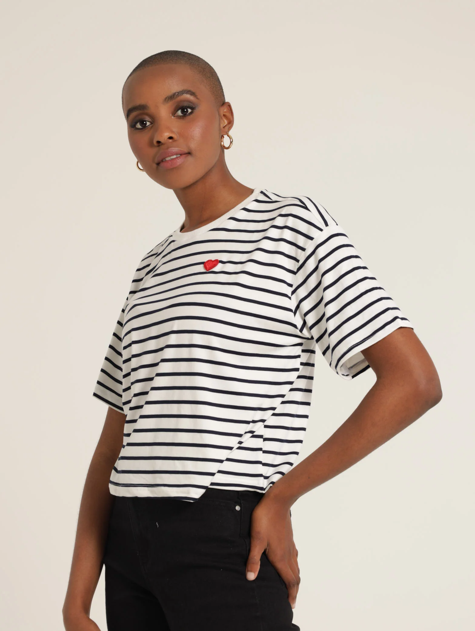 Stripe Heart Tee - Image 2