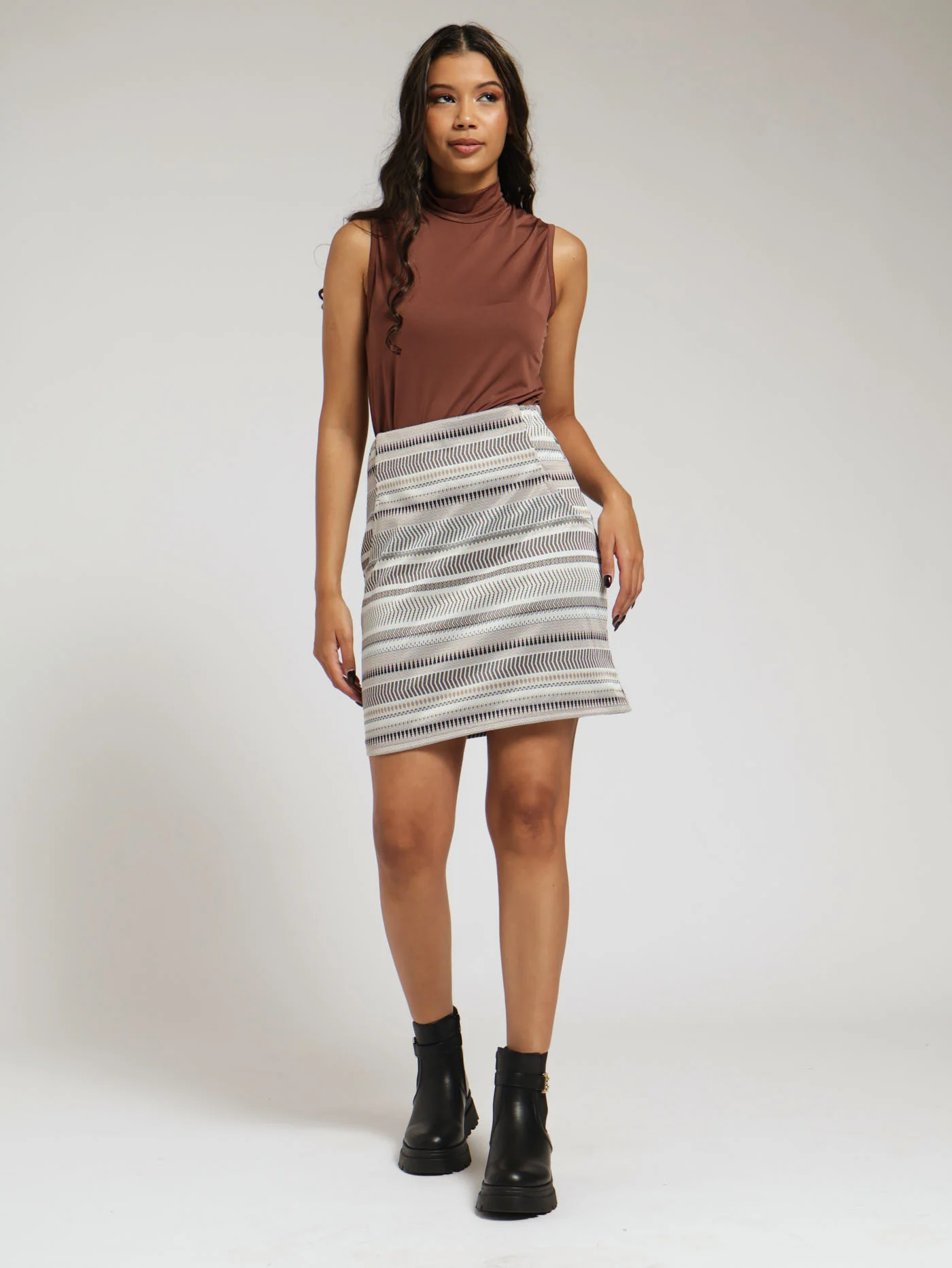 Stripe Mini Skirt - Image 4