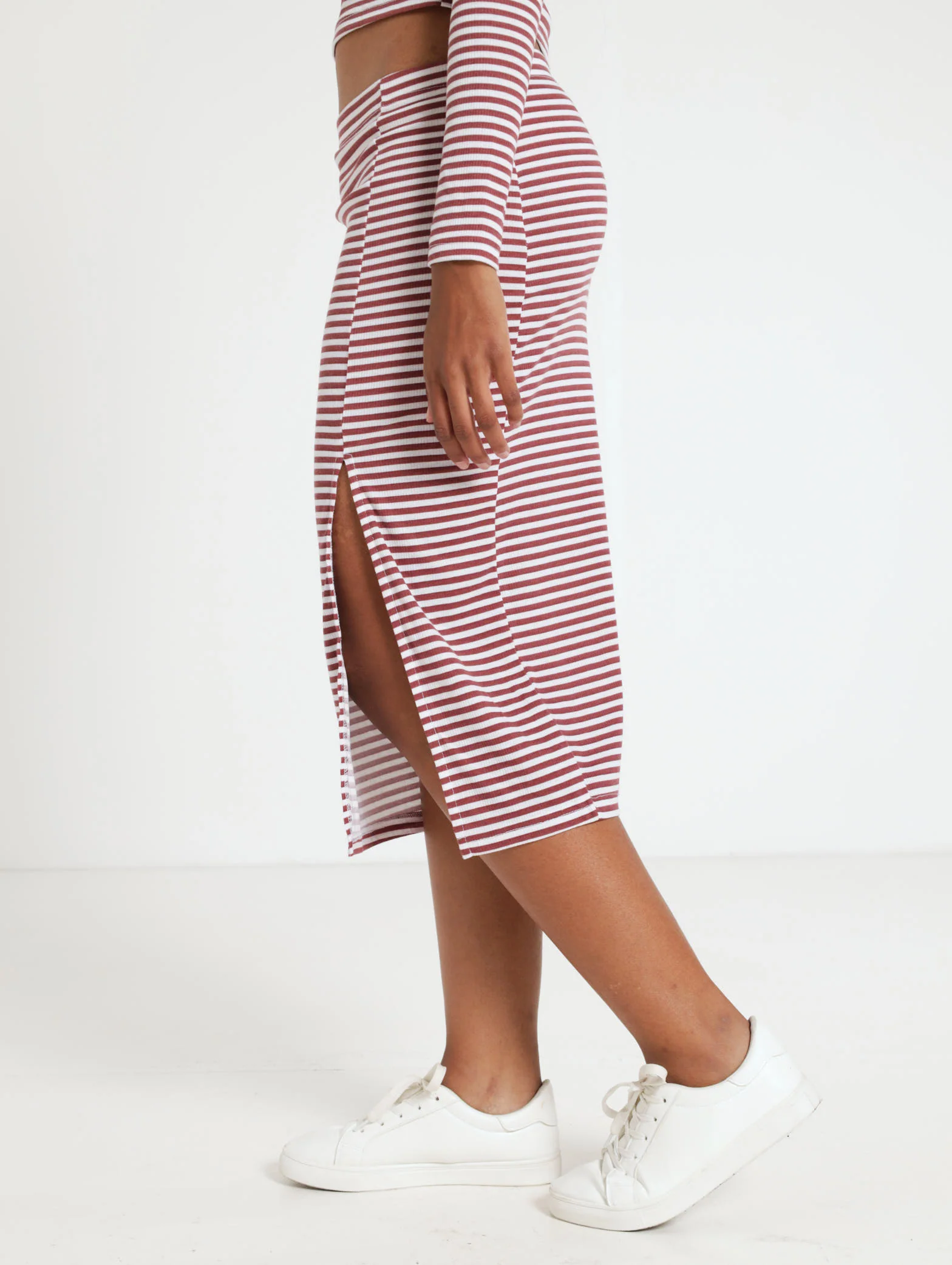 Stripe Rib Tube Skirt - Image 2