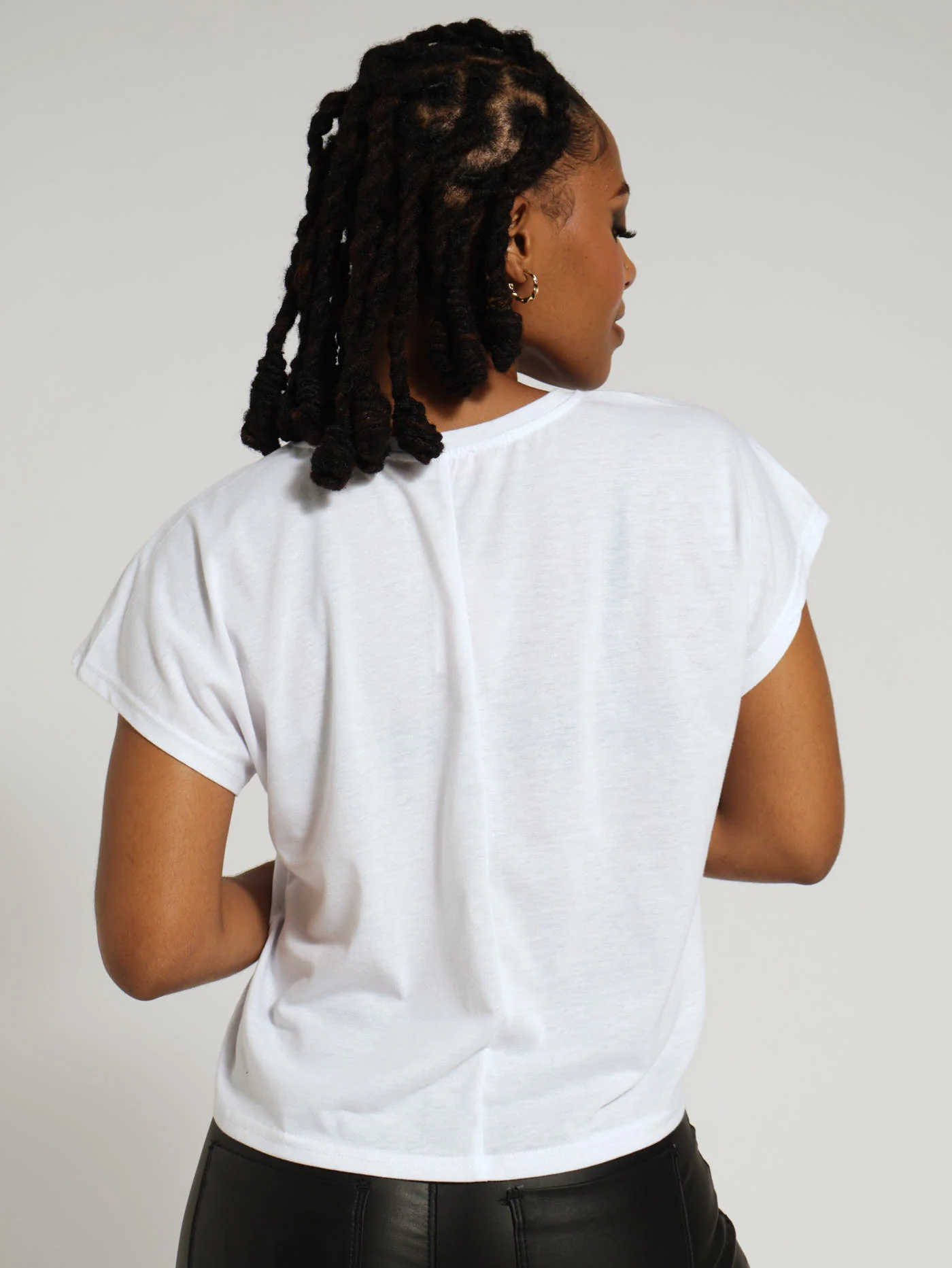 Stripe Shirt Icon Tee - White - Image 3