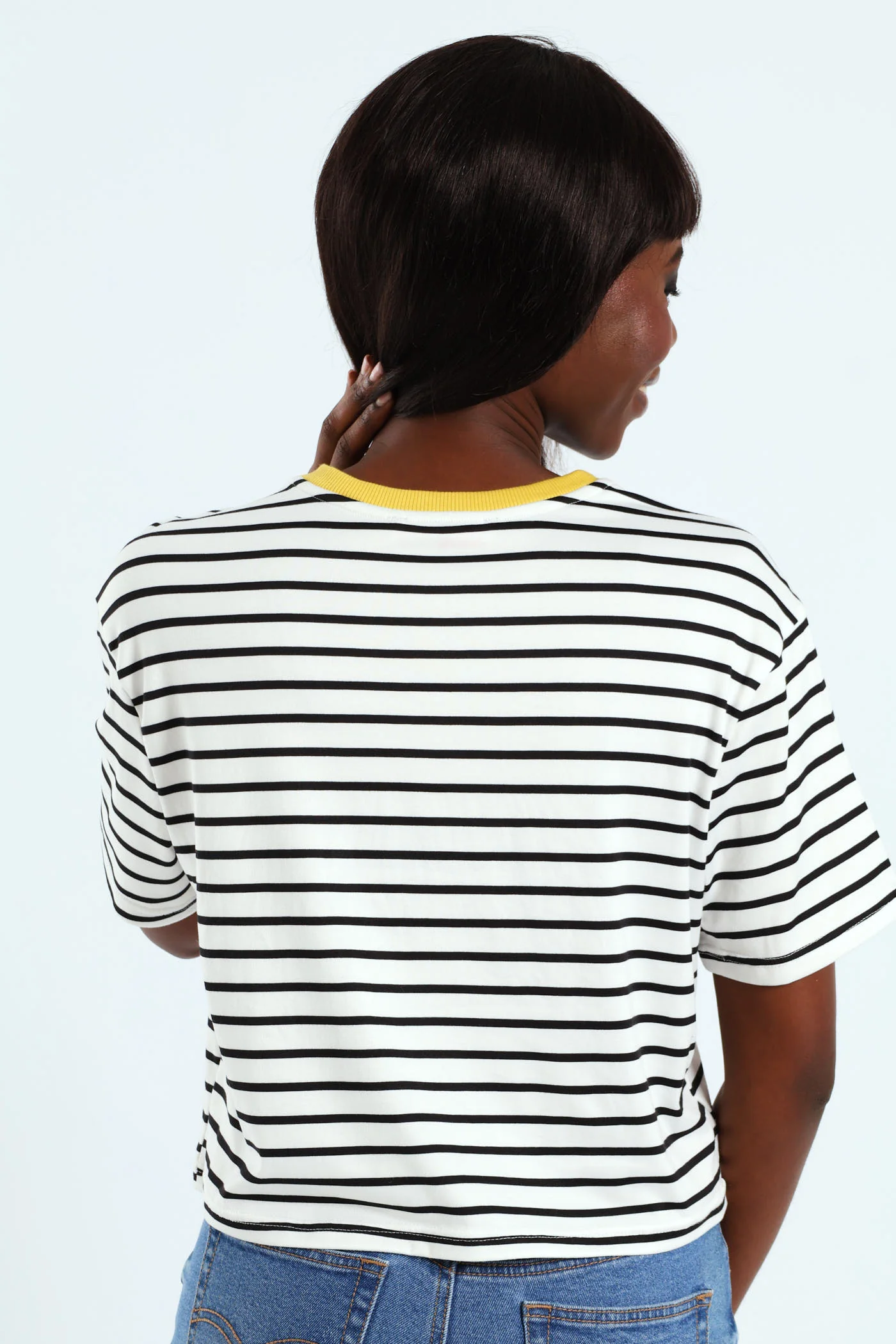 Stripe Tee - Black/White - Image 5