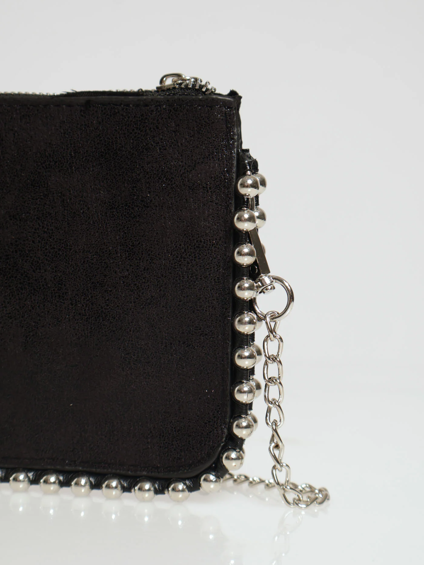 Stud Detail Shoulder Bag - Black - Image 3