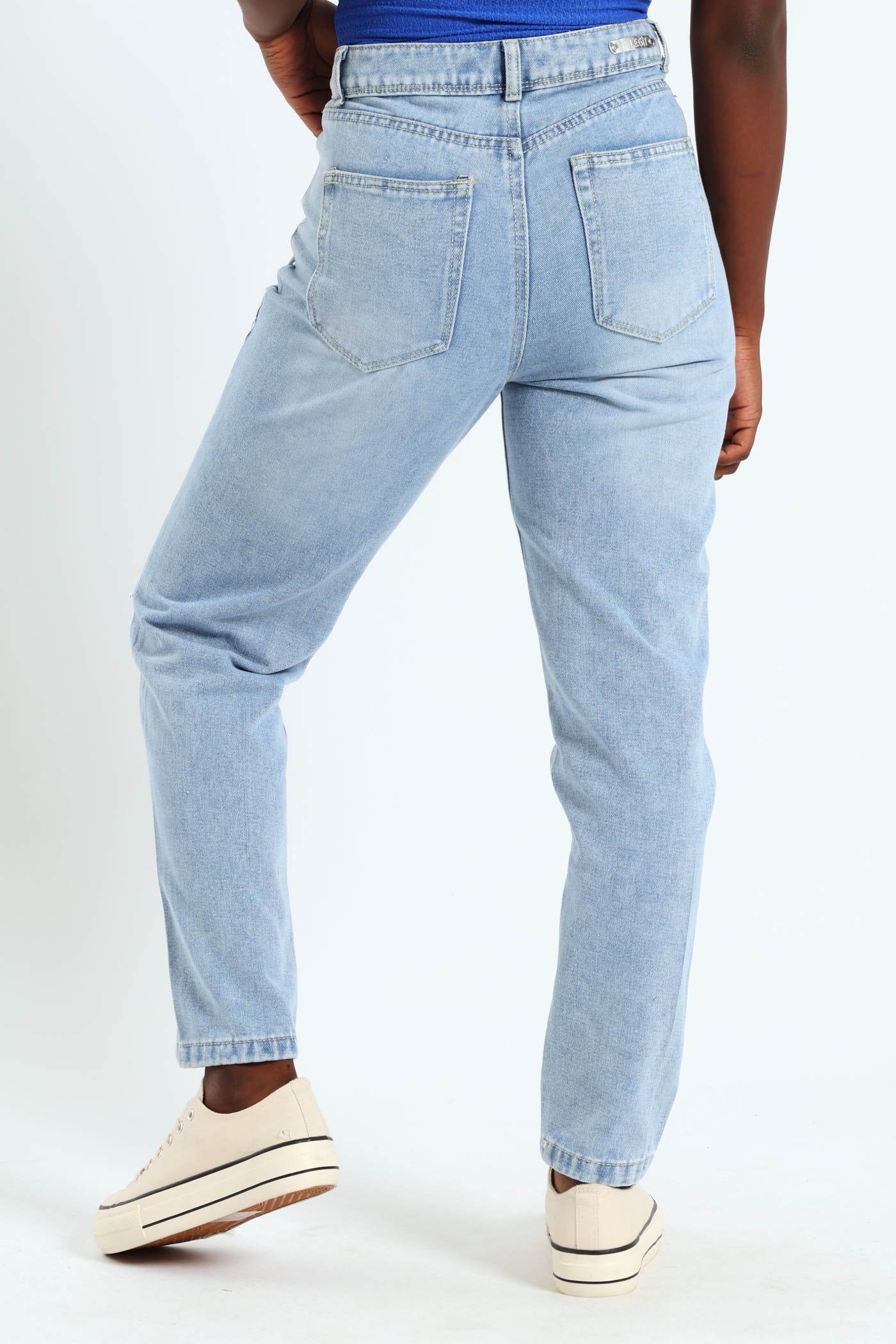 Studleg Mom Jean - Salty Light Wash - Image 5