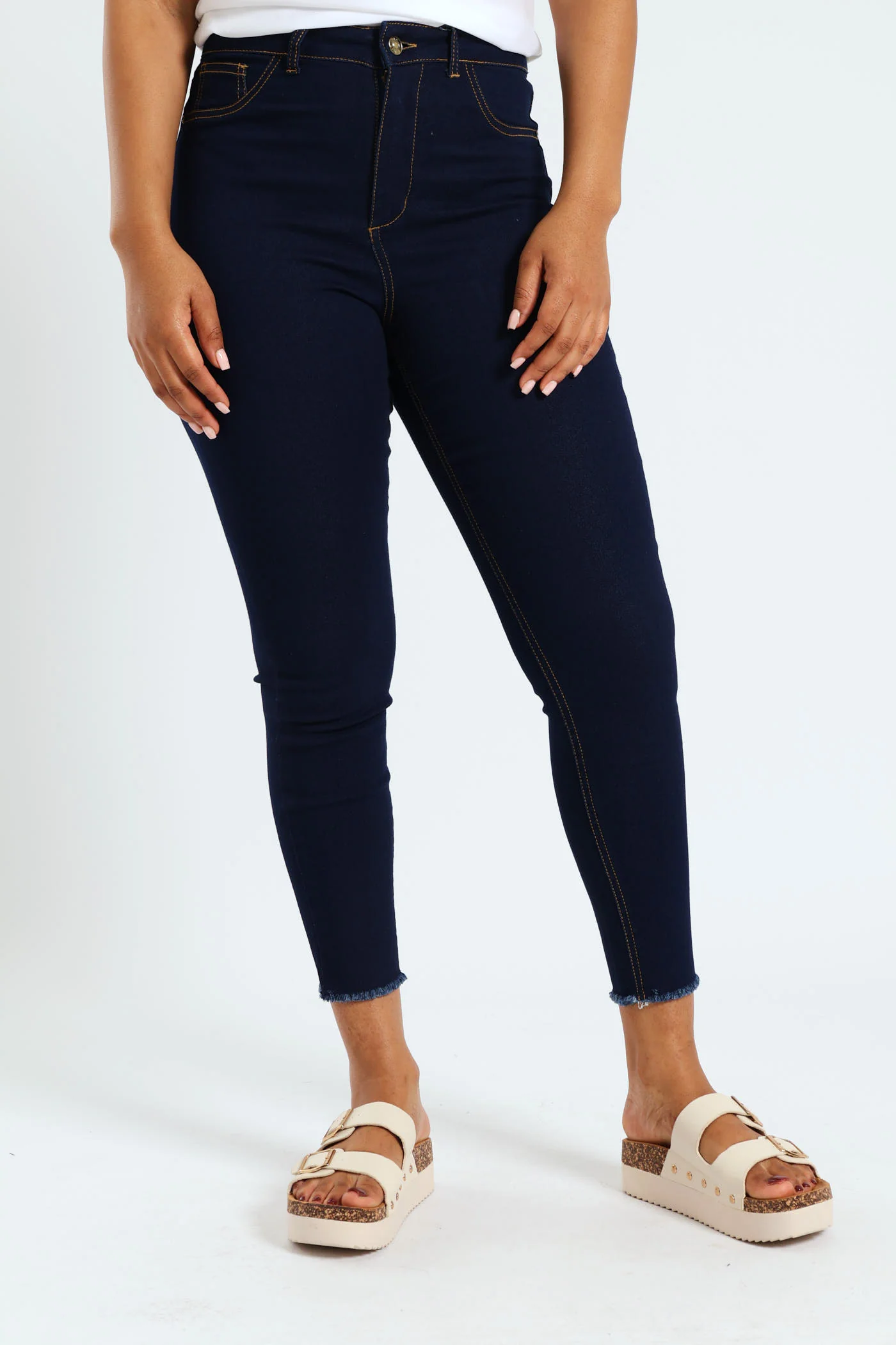 Hi-Rise Ankle Grazer Skinny Jean - Ink