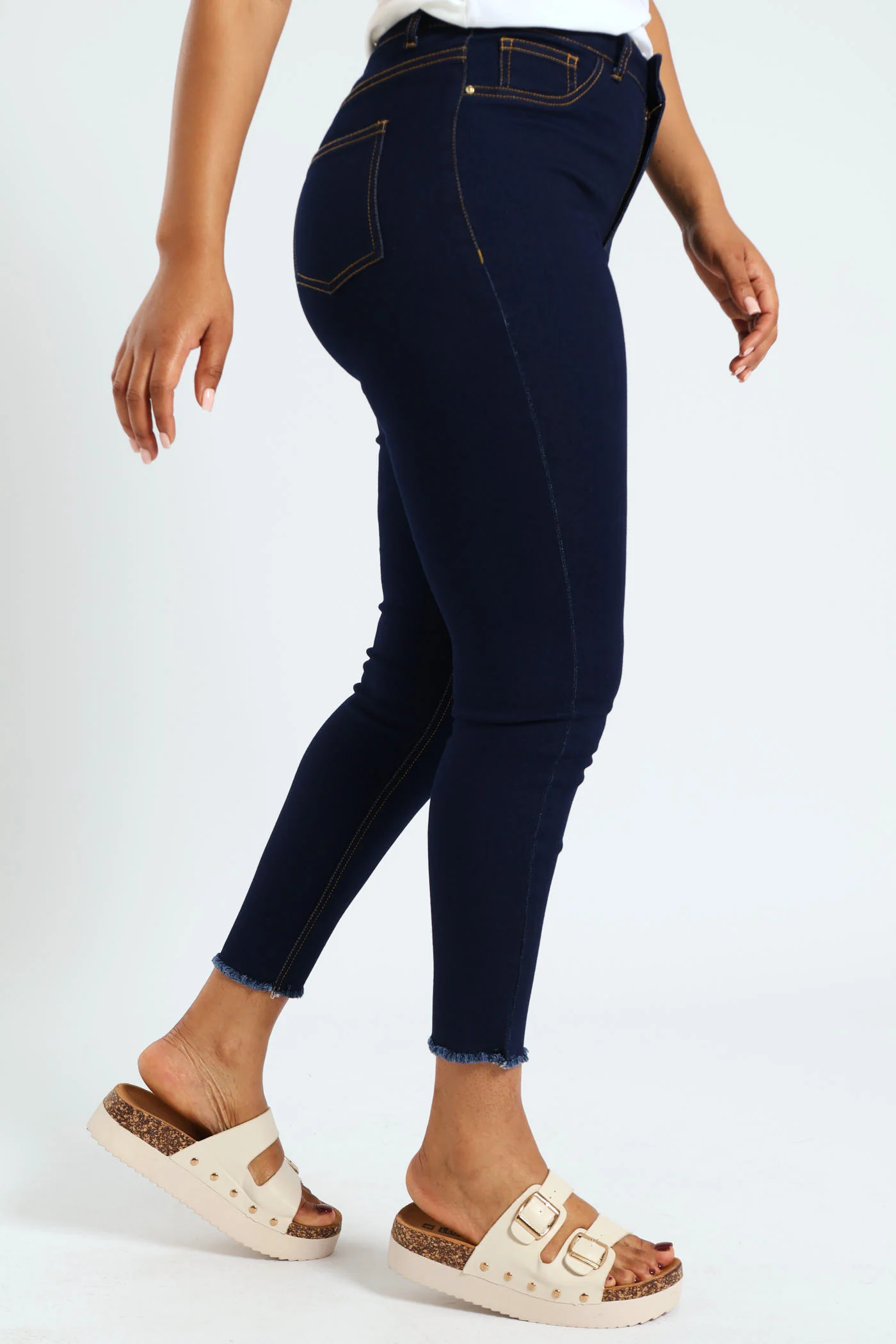 Hi-Rise Ankle Grazer Skinny Jean - Ink - Image 2