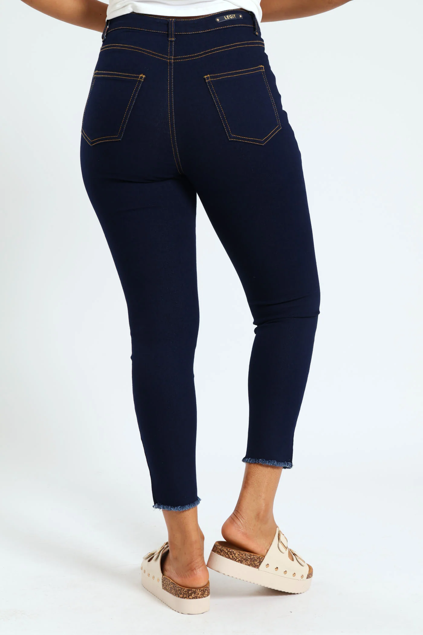 Hi-Rise Ankle Grazer Skinny Jean - Ink - Image 3