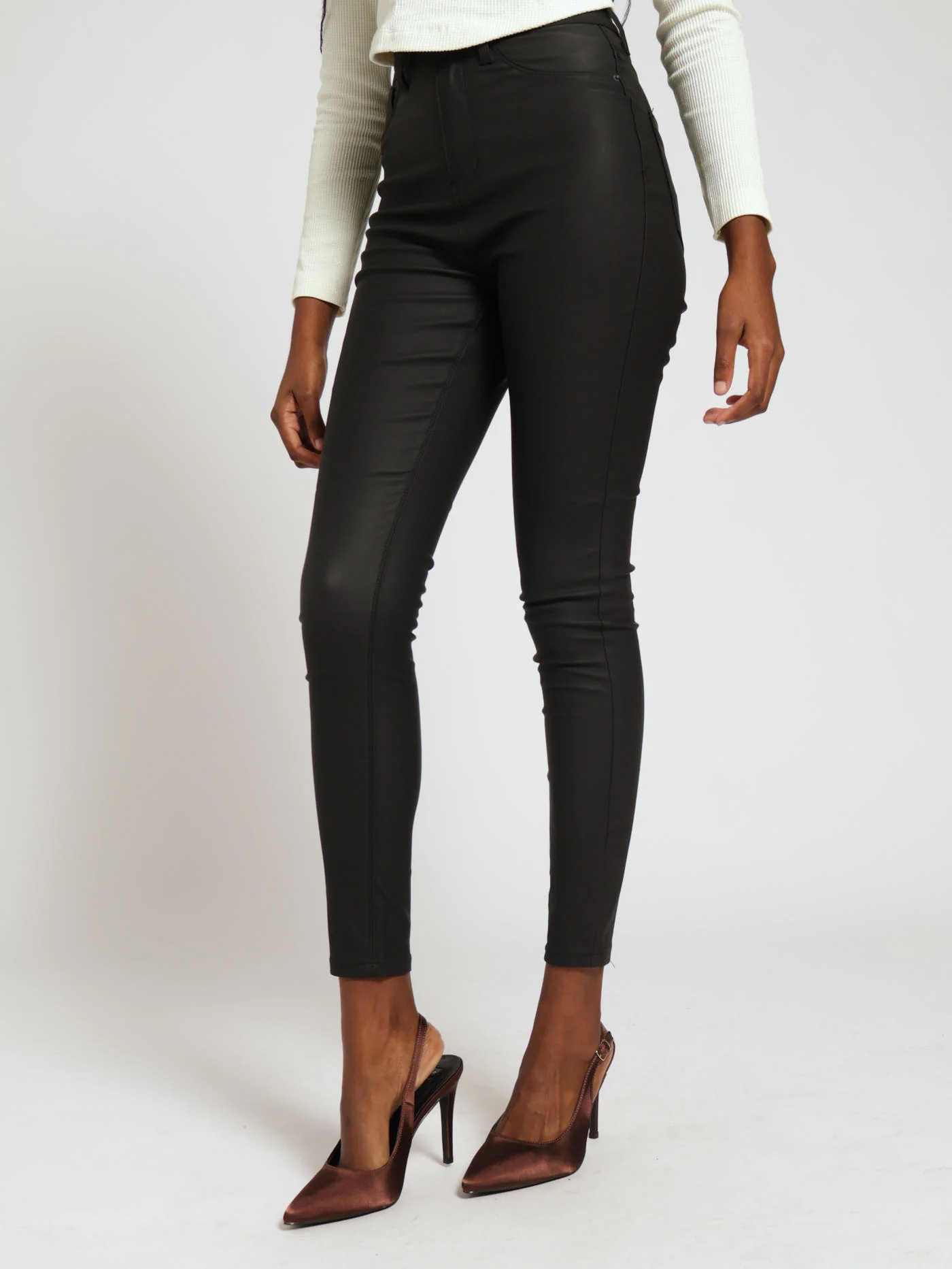 Super High Rise Skinny Denim Jean - Black - Image 2