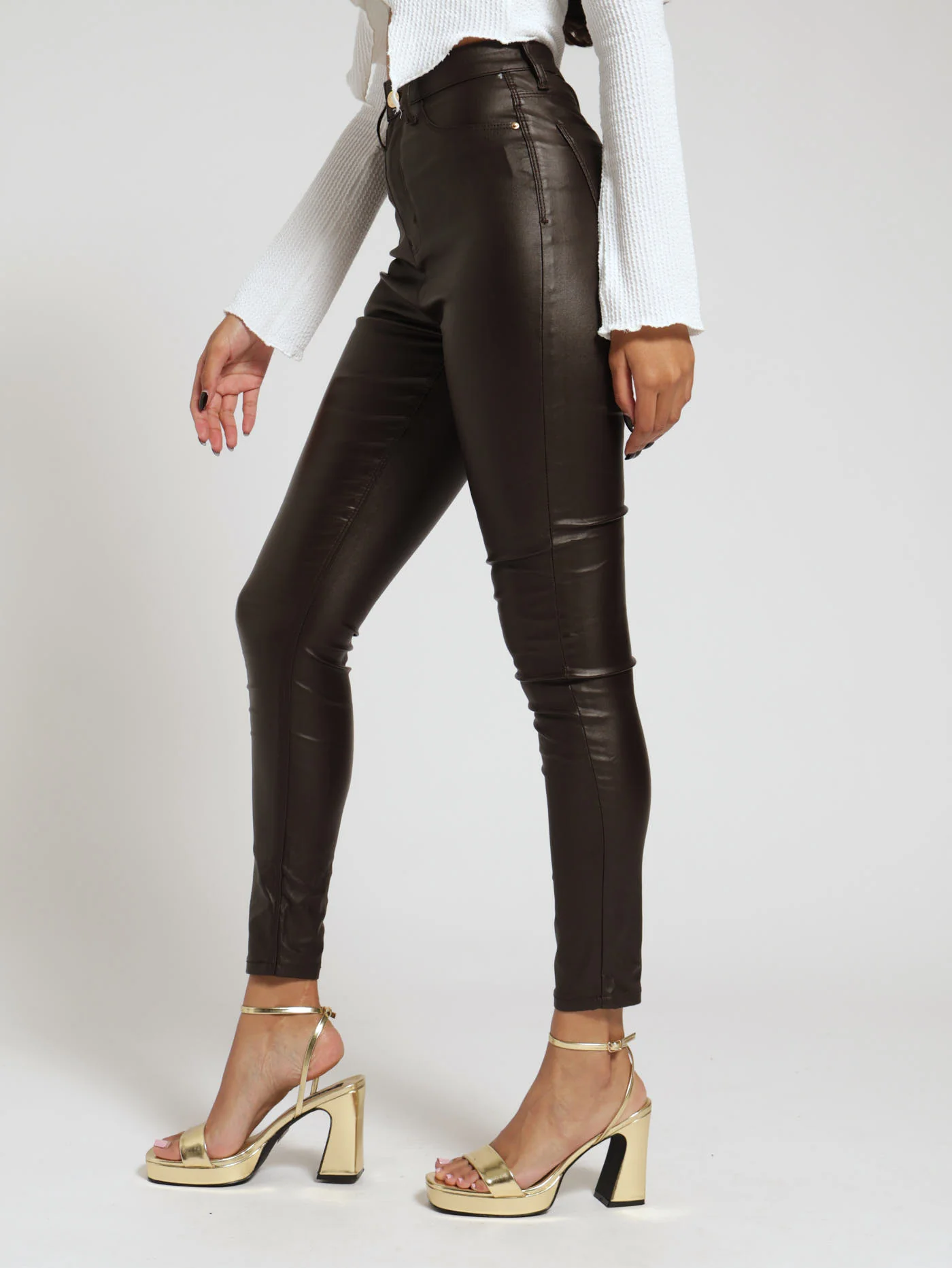 Super High Rise Skinny Jean - Bitter Chocolate - Image 2