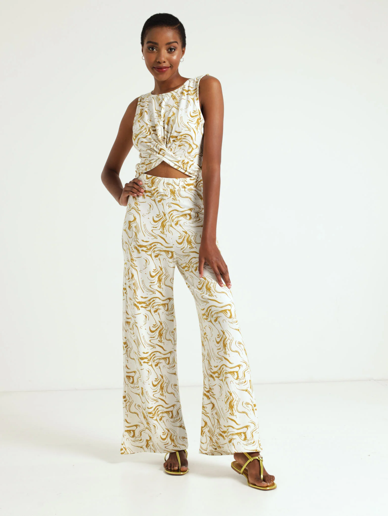 Swirl Ditsy Wideleg Pants - Image 2