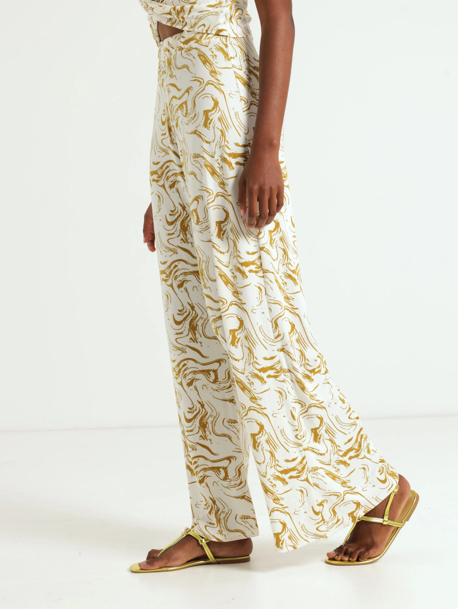 Swirl Ditsy Wideleg Pants - Image 3