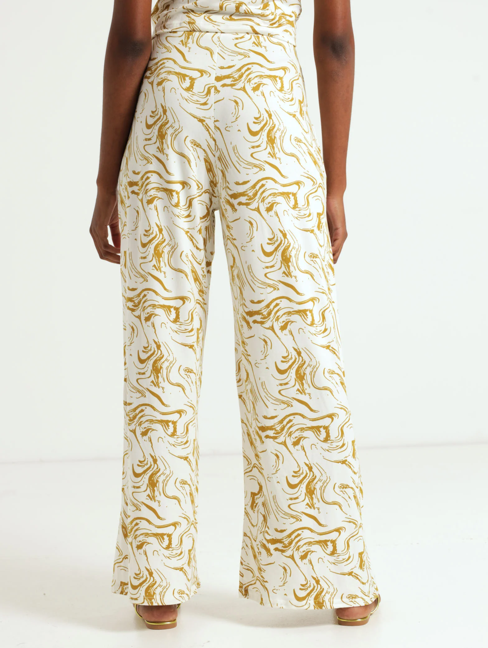Swirl Ditsy Wideleg Pants - Image 4