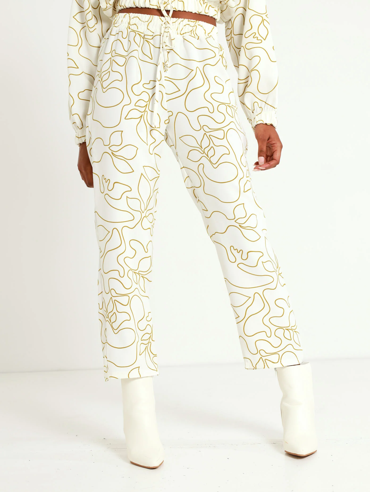 Straight Leg Swirl Barbi Pant