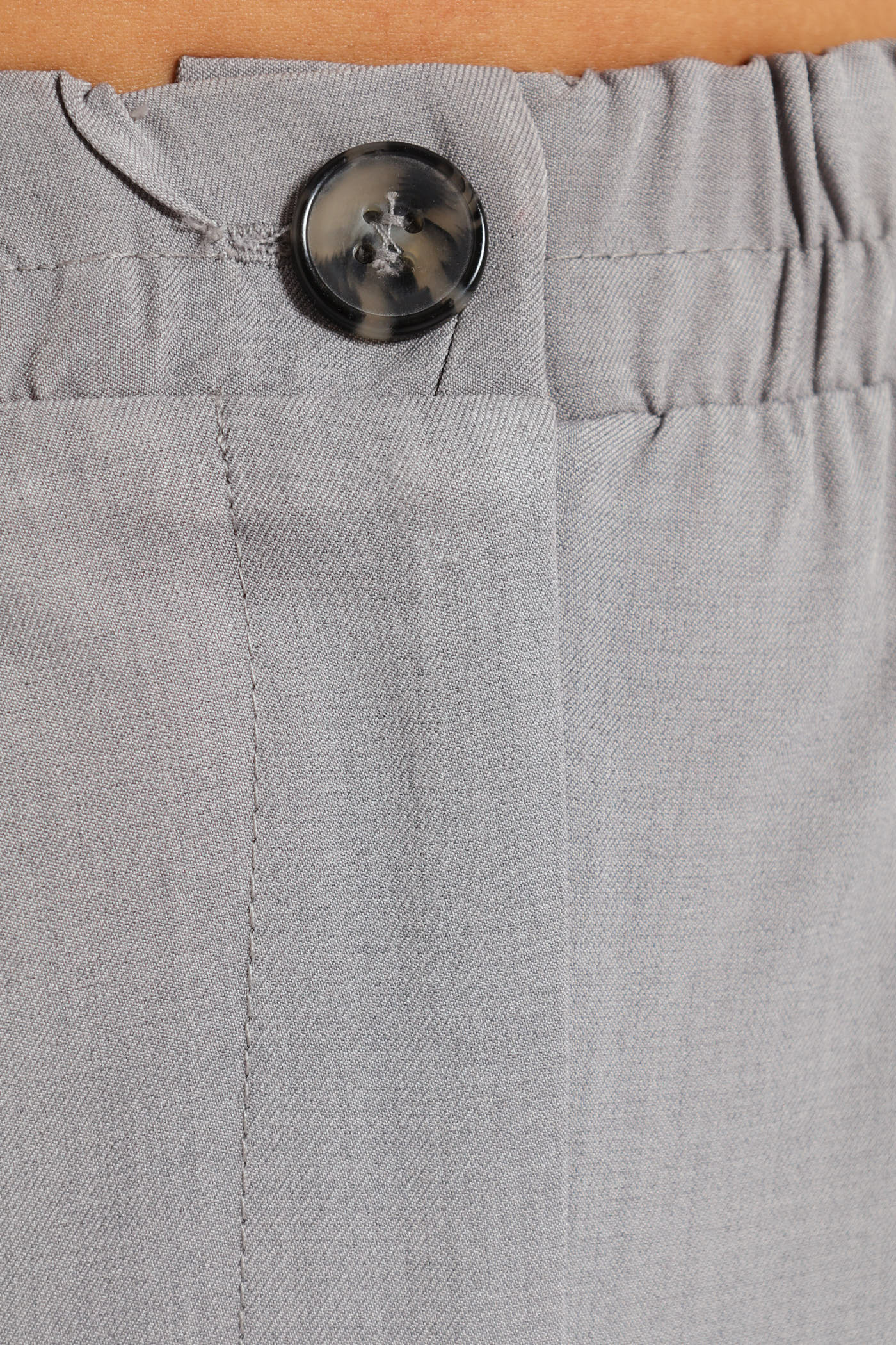 Tape Detail Elasticated Trouser - Grey - Image 5