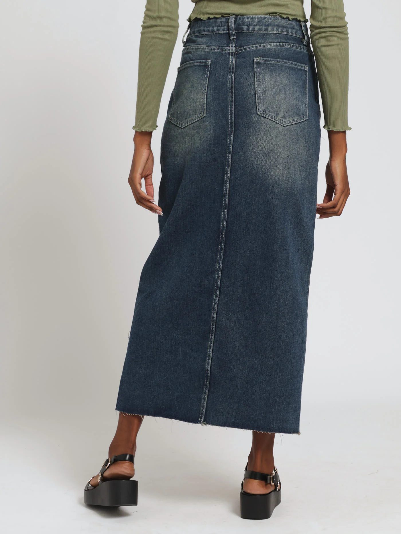 Tea Stain Midi Skirt - Image 3