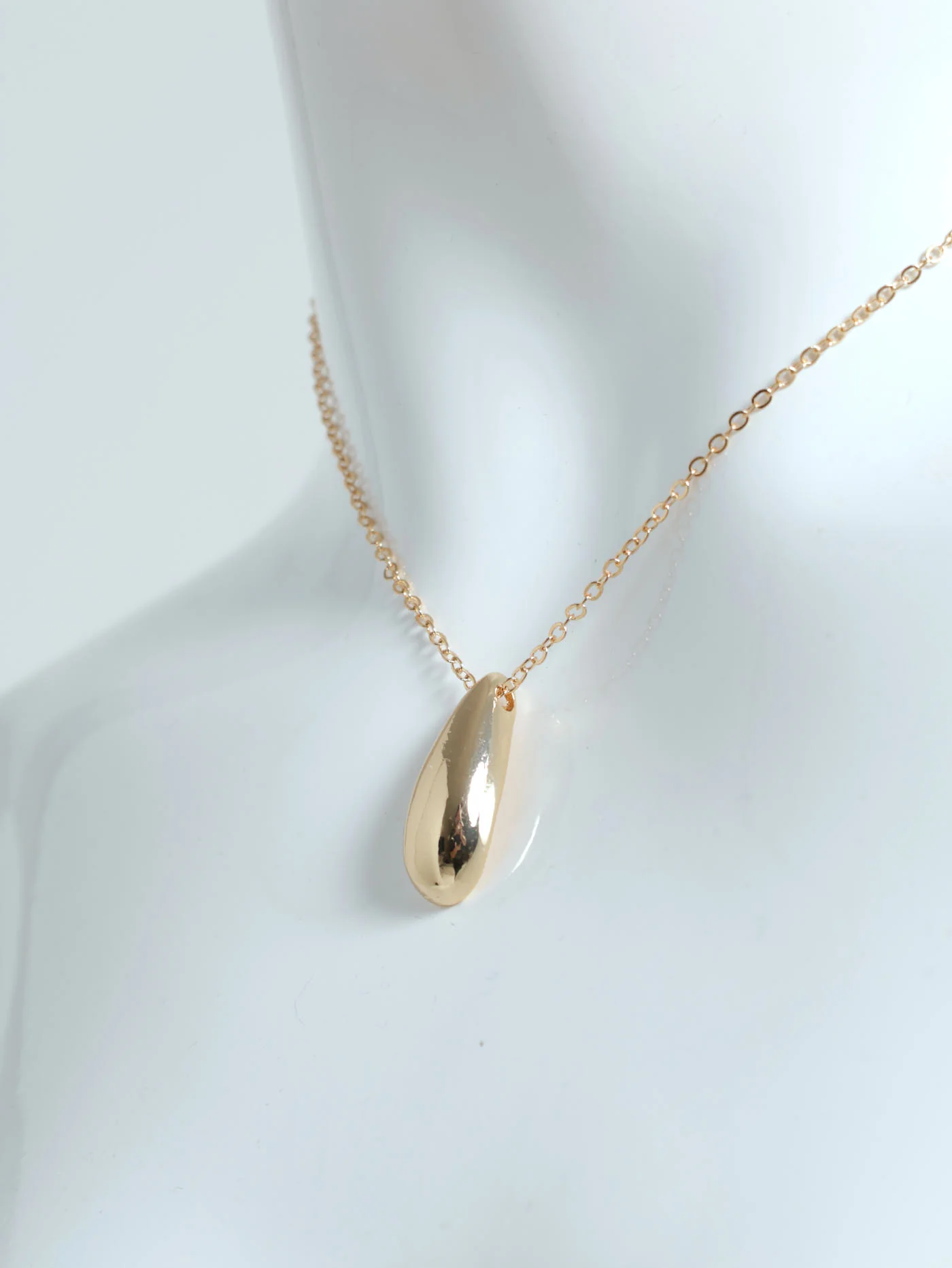 Teardrop Necklace - Gold - Image 2