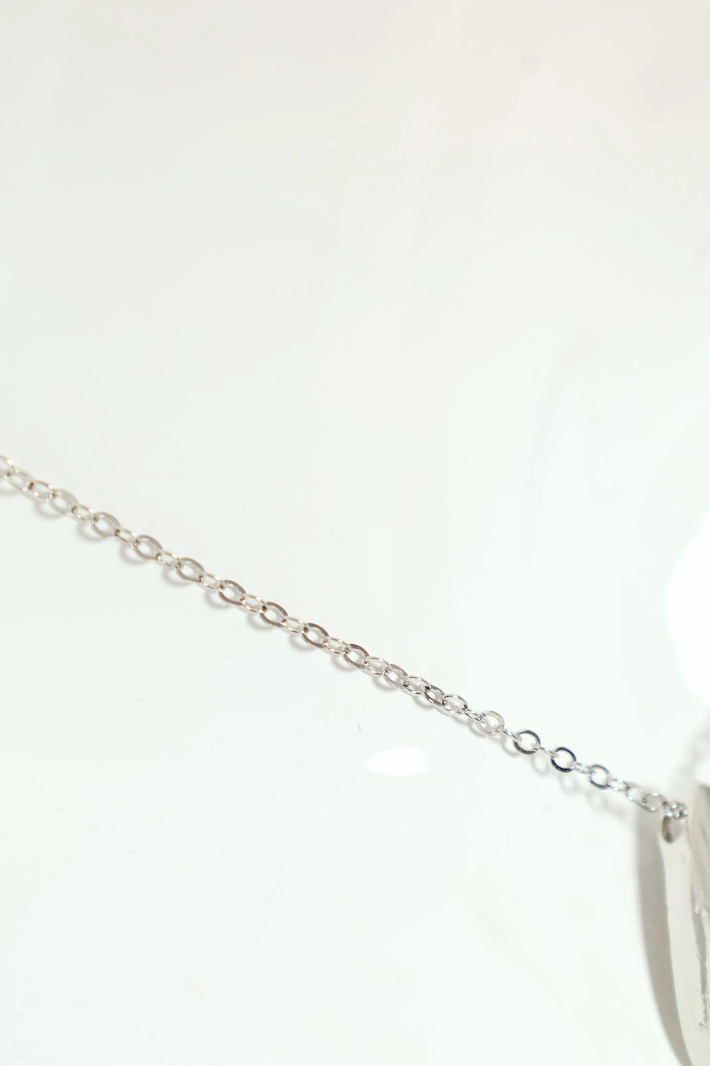 Teardrop Necklace - Silver - Image 2