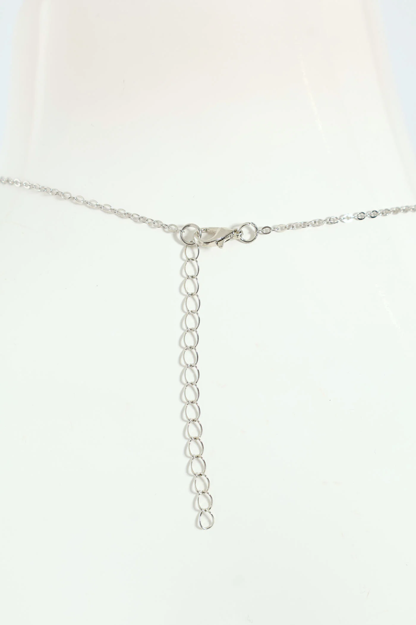Teardrop Necklace - Silver - Image 4