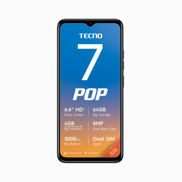 Pop 7 Dual Sim 64GB Black Cellphone Telkom