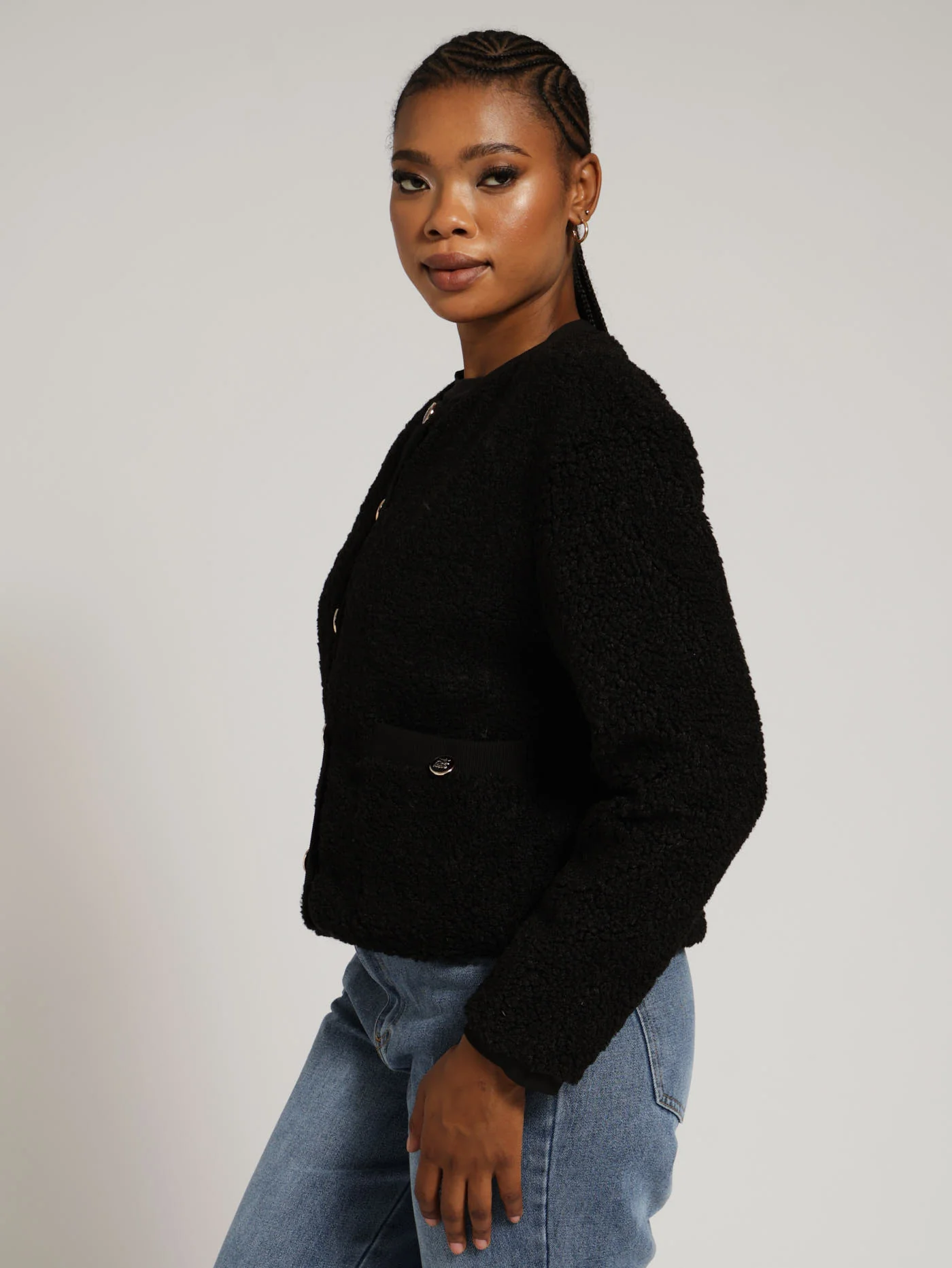 Teddy Jacket - Black - Image 2
