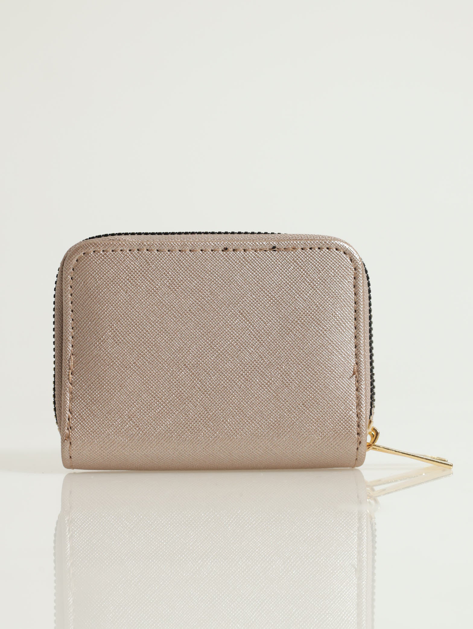 Textured Double Zip Wallet