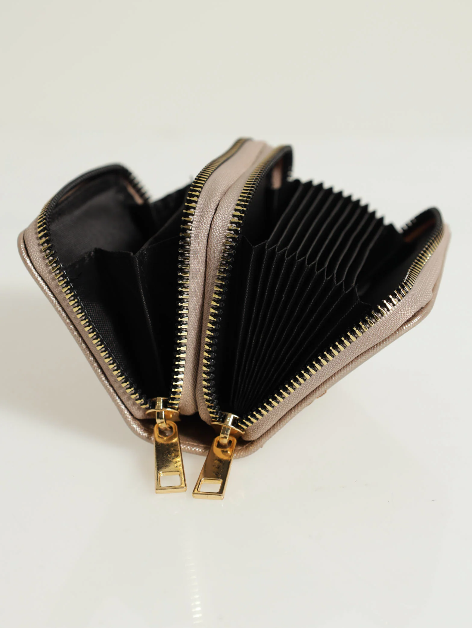 Textured Double Zip Wallet - Image 2