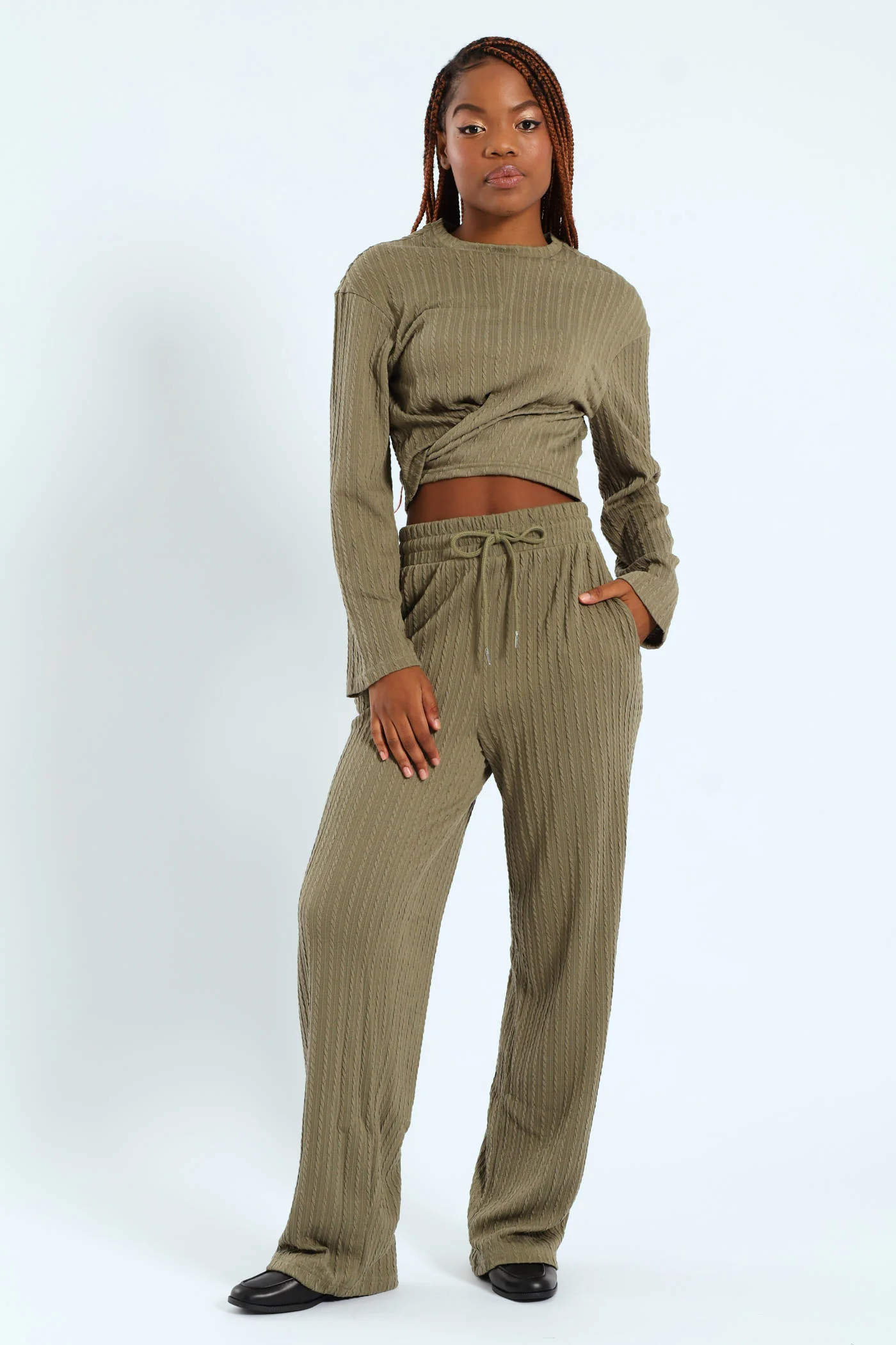 Textured Pants - Fatigue - Image 2